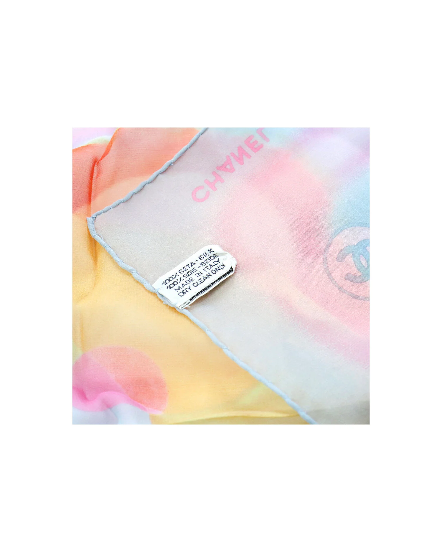 Chanel Multicolor Bubble Silk Scarf - Image 2