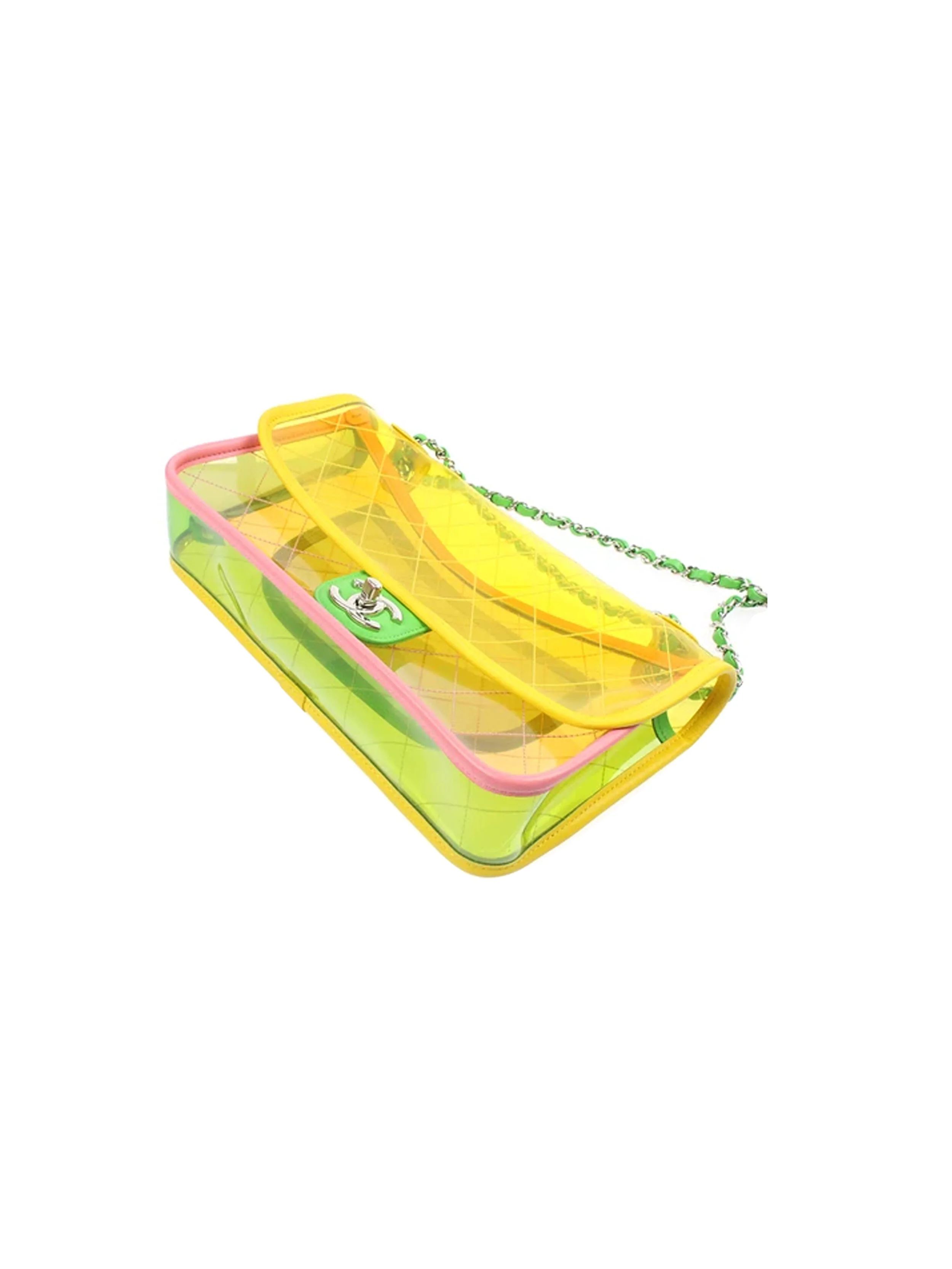 Chanel PVC 2000s Rare Multi-Color Flap Bag - Image 3