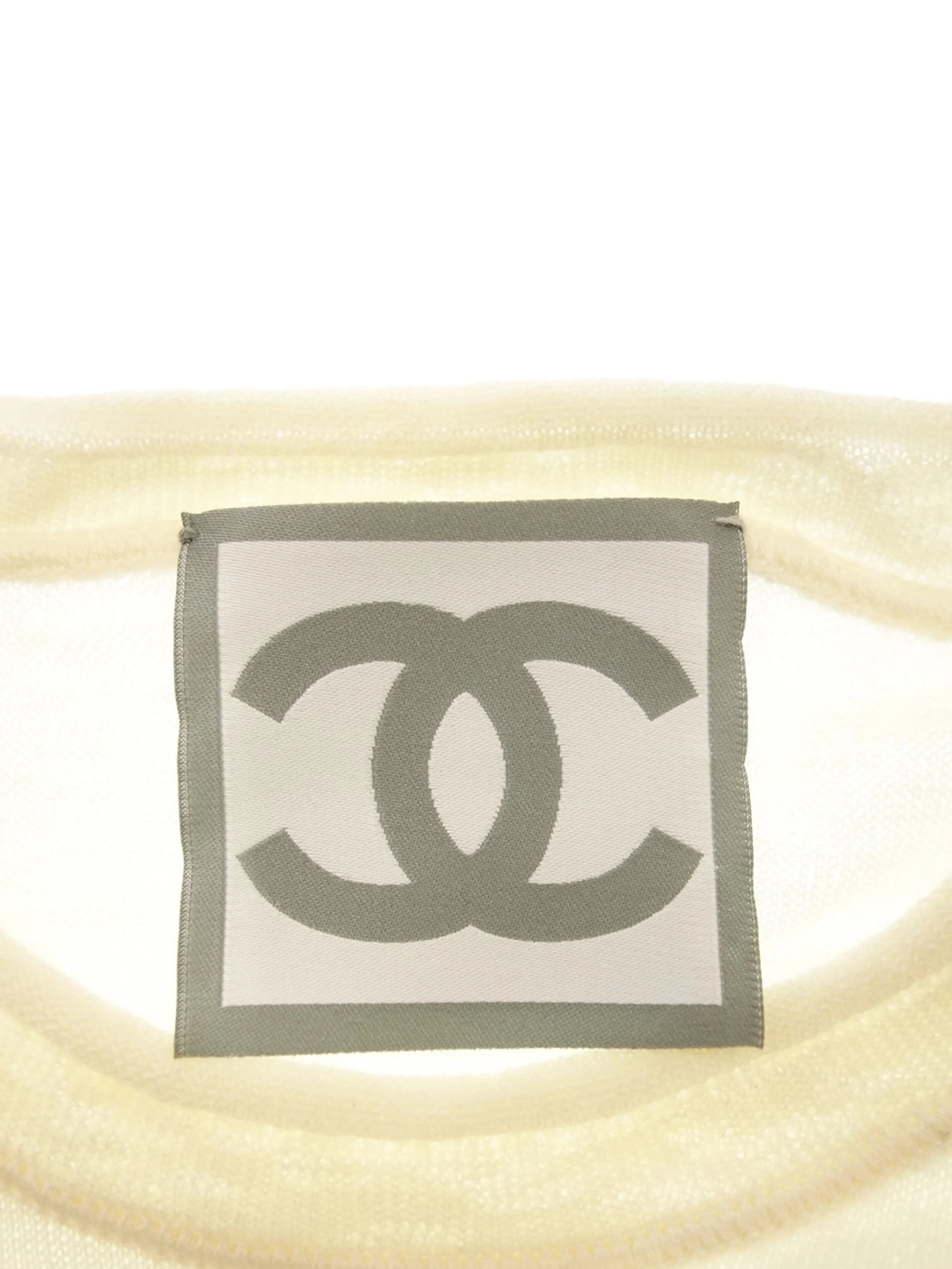 Chanel Sports Rare Sheer Cream Shirt - Image 3