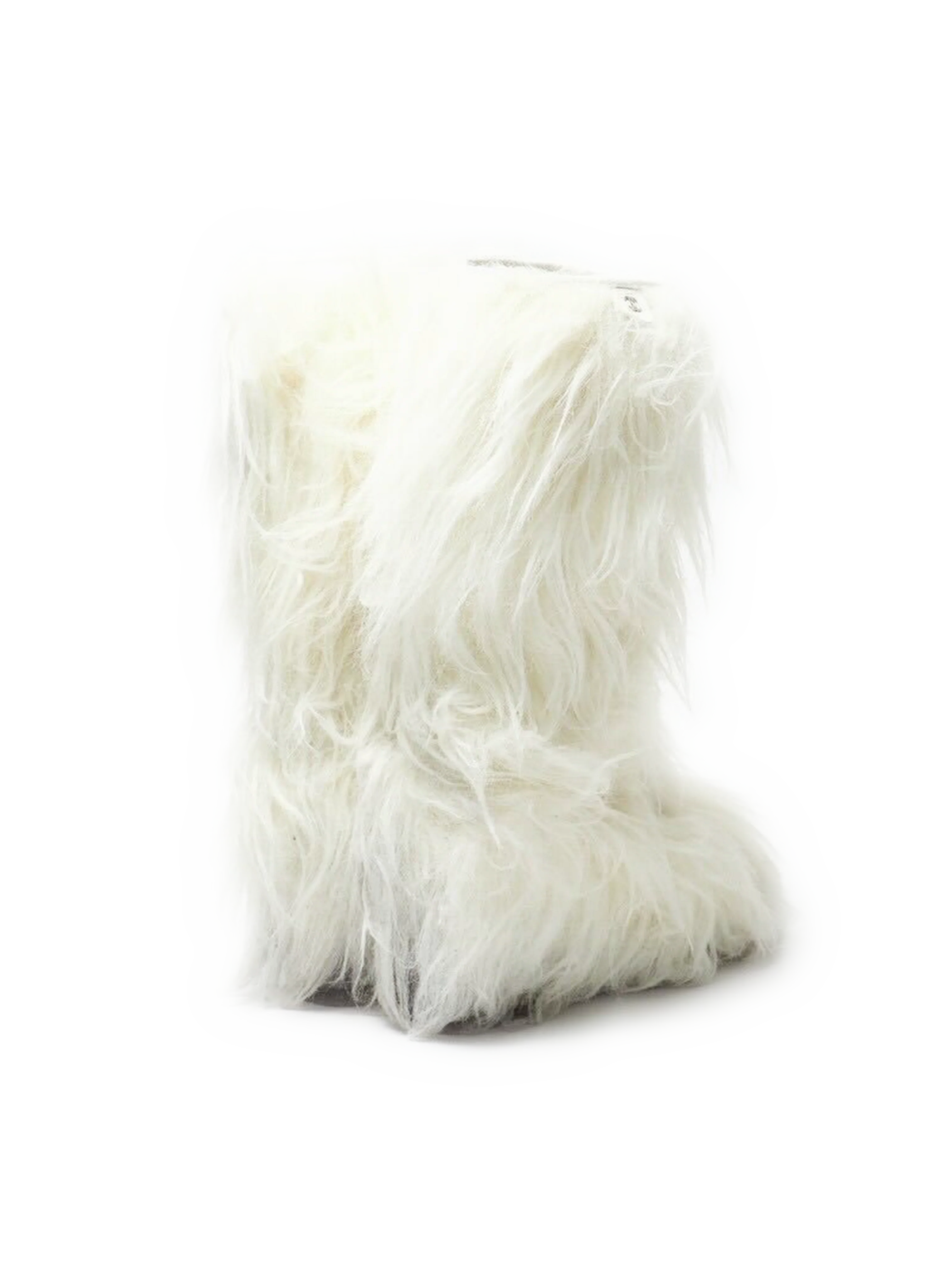 Chanel FW 2010 Rare White Fur CC Boots - Image 2