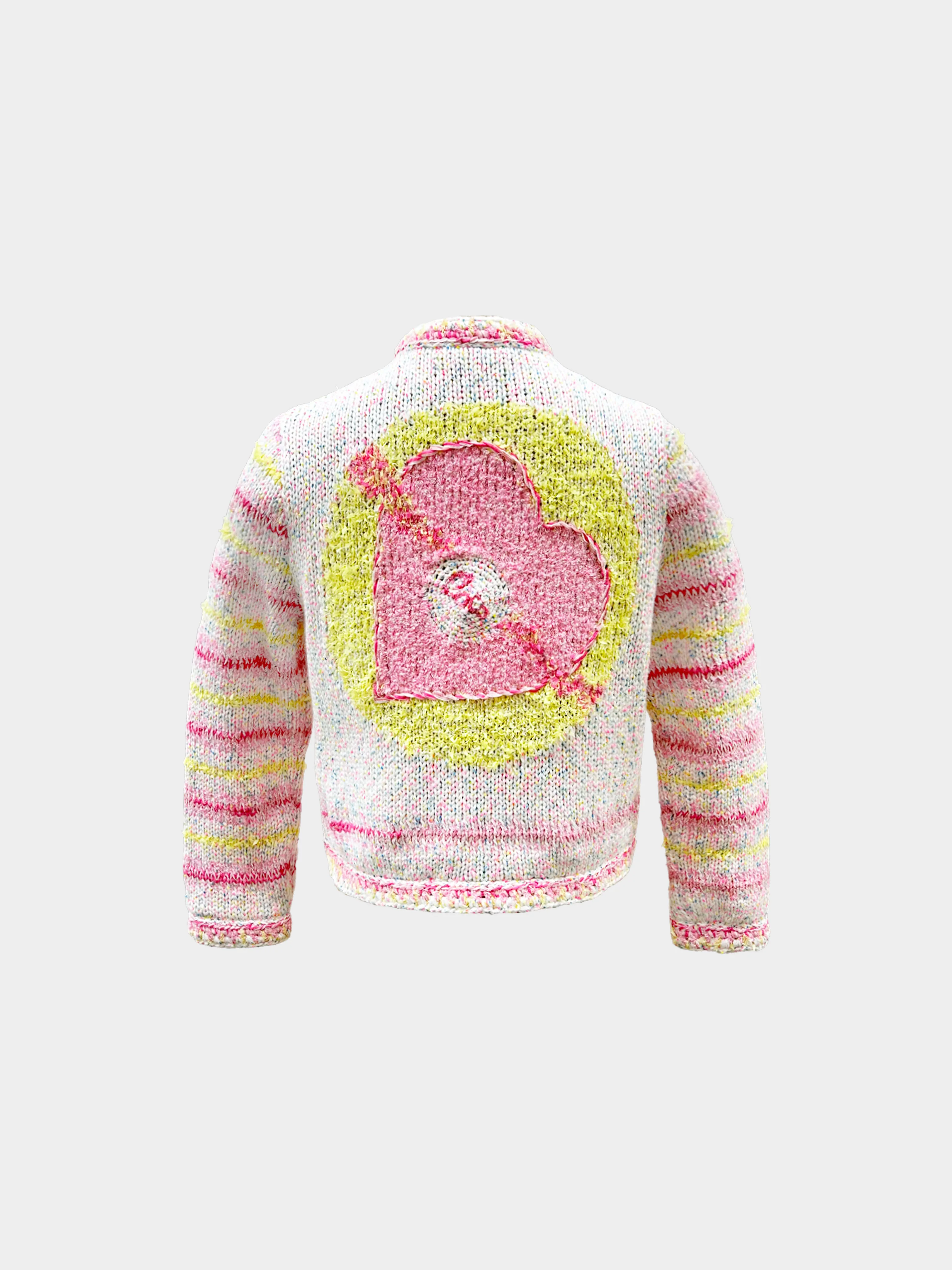 Chanel Resort 2024 LOVE COCO Cotton Candy Striped Knit Jacket - Image 2