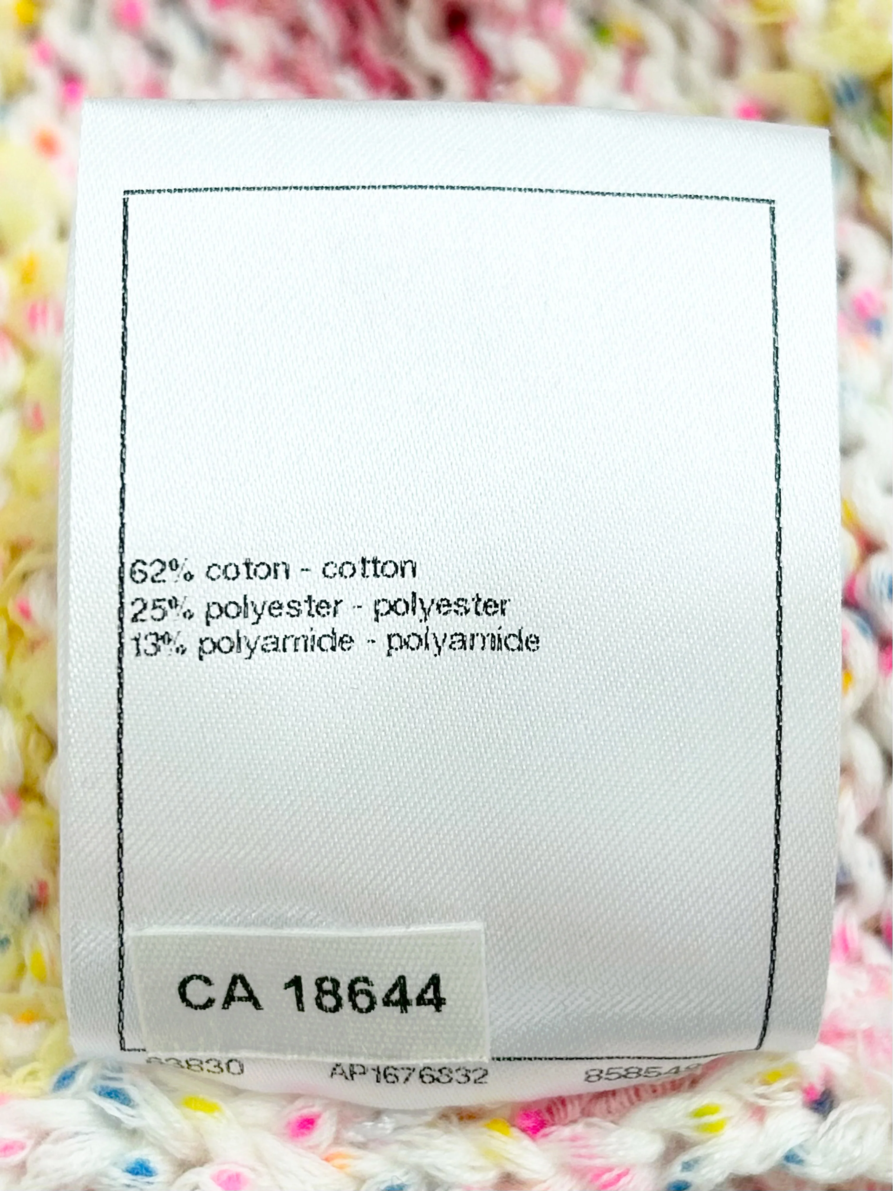 Chanel Resort 2024 LOVE COCO Cotton Candy Striped Knit Jacket - Image 8