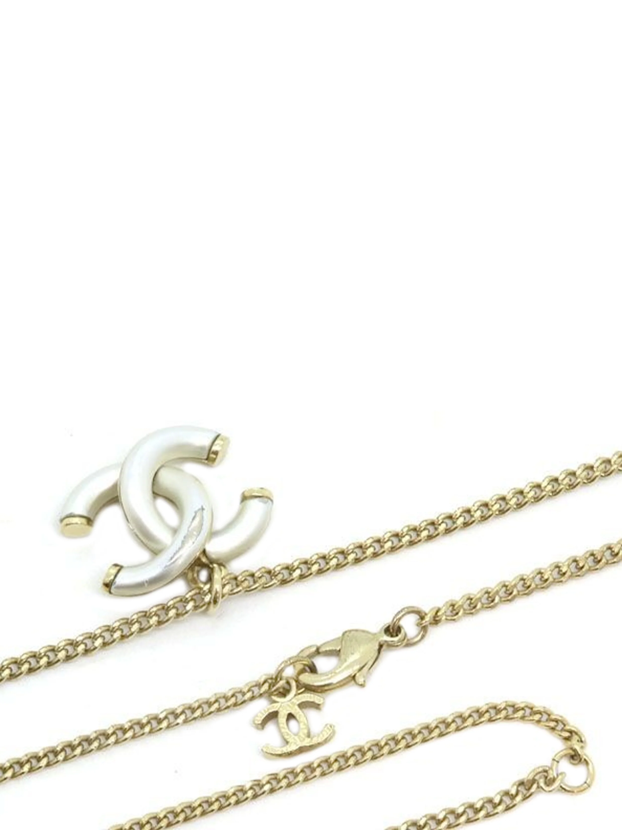 Chanel Reversible Gold/Silver Necklace - Image 3