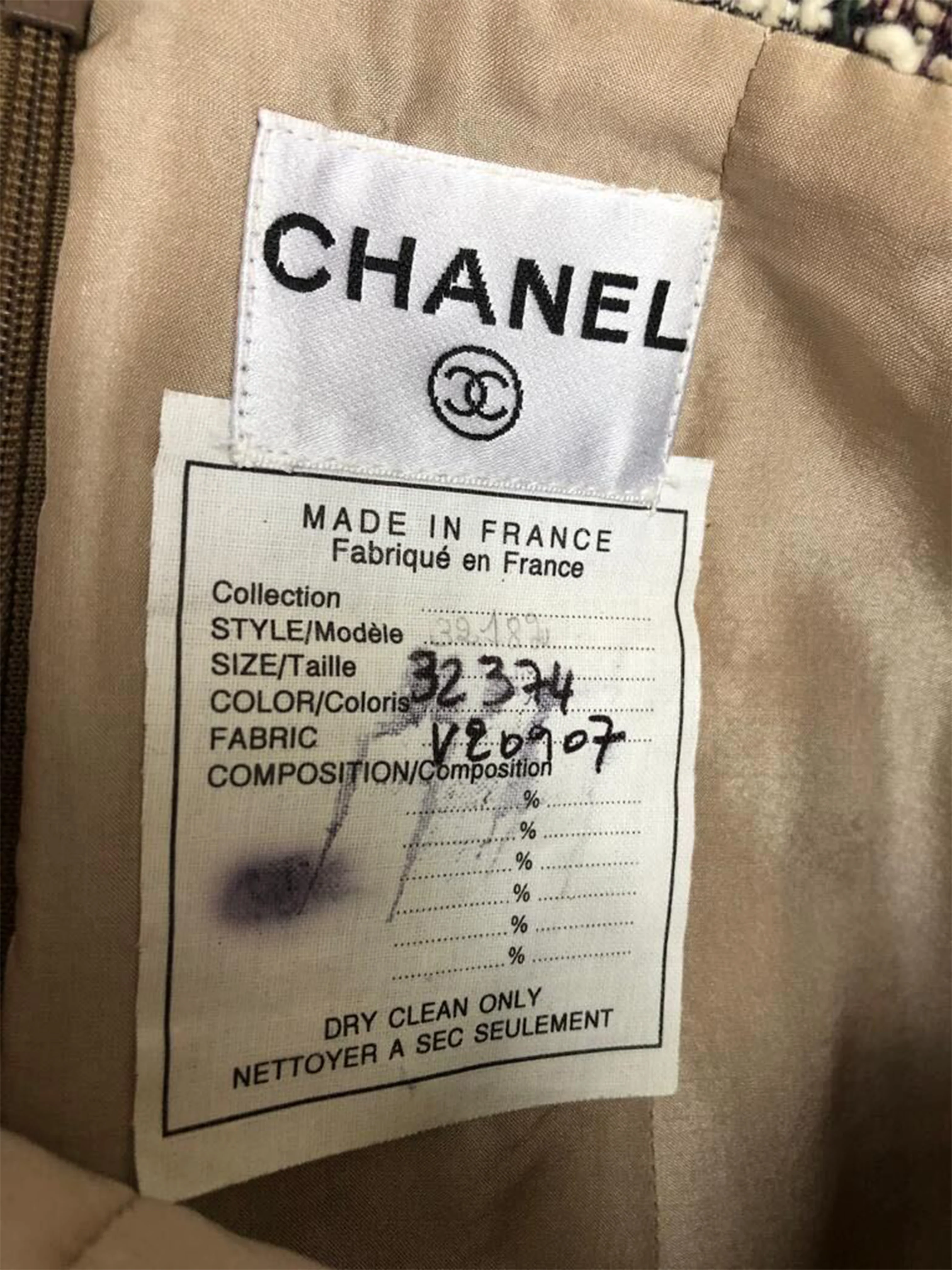 Chanel Runway Sample Tweed Pencil Skirt - Image 3