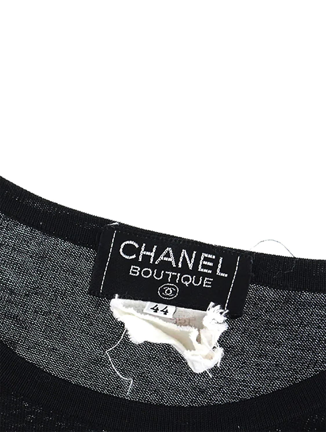 Chanel Sheer Rare Knit Black Tank - Image 3