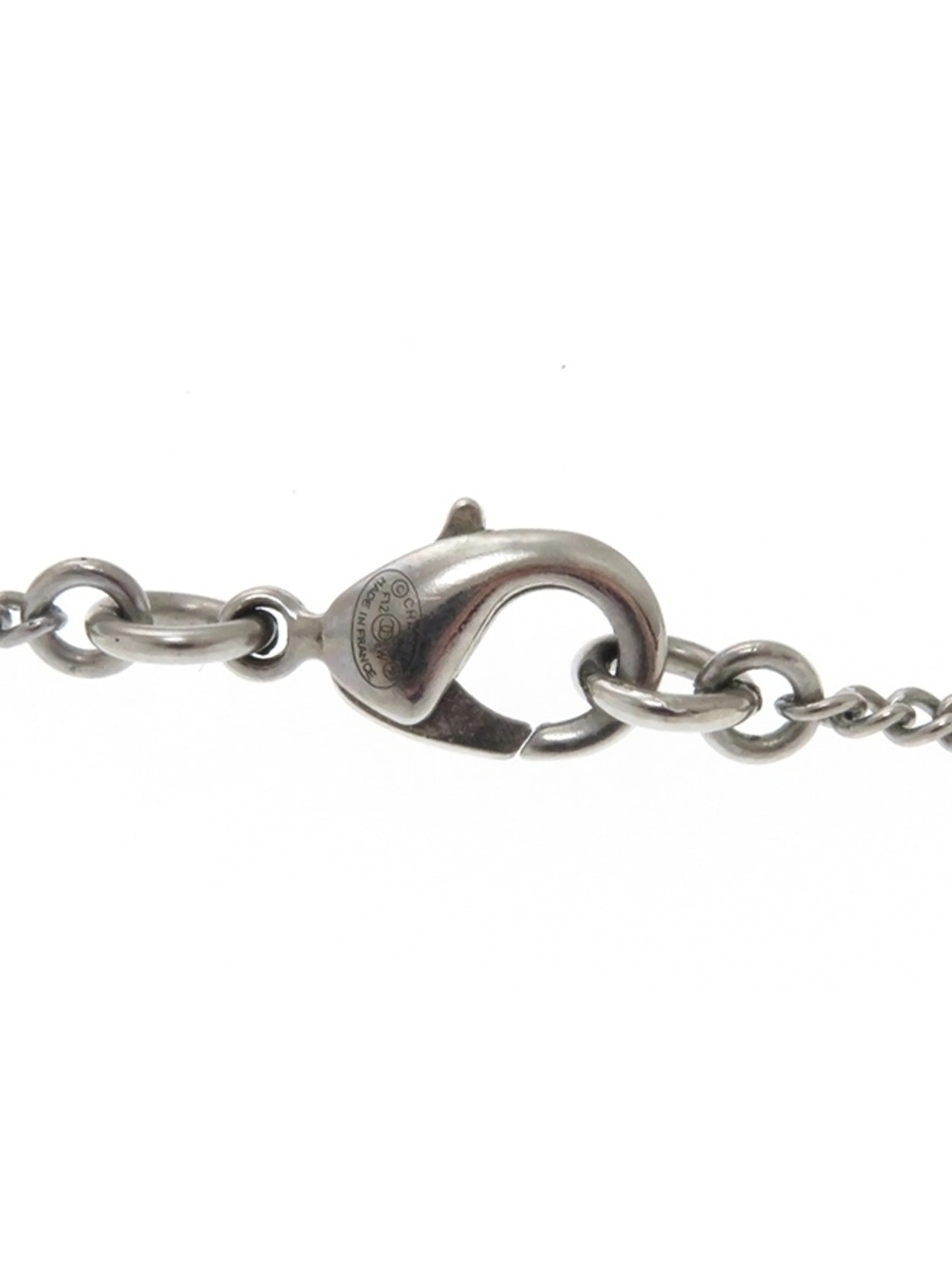 Chanel Silver Gemstone Necklace - Image 3