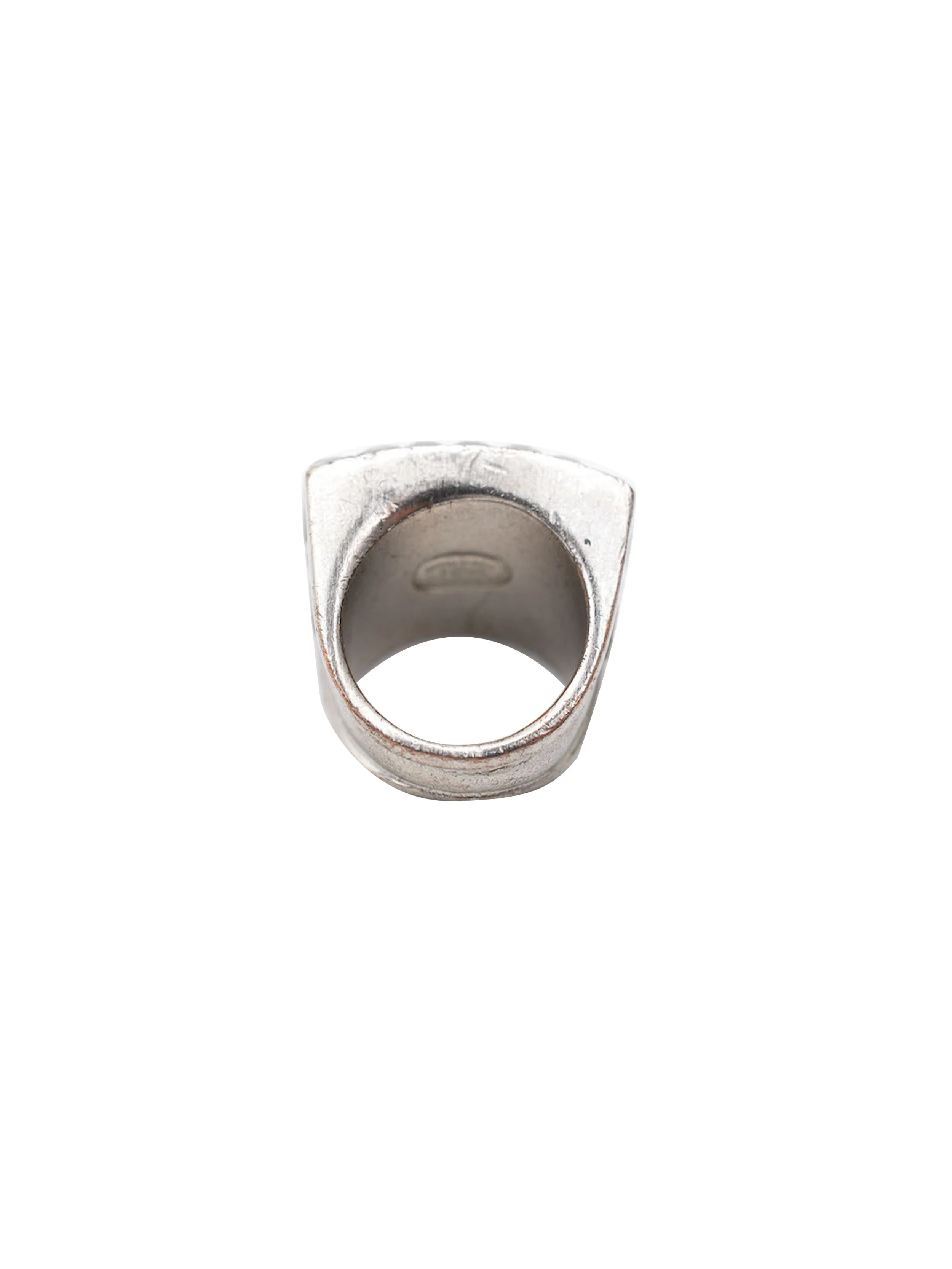Chanel Silver Plate Rhinestone Ring - Image 3