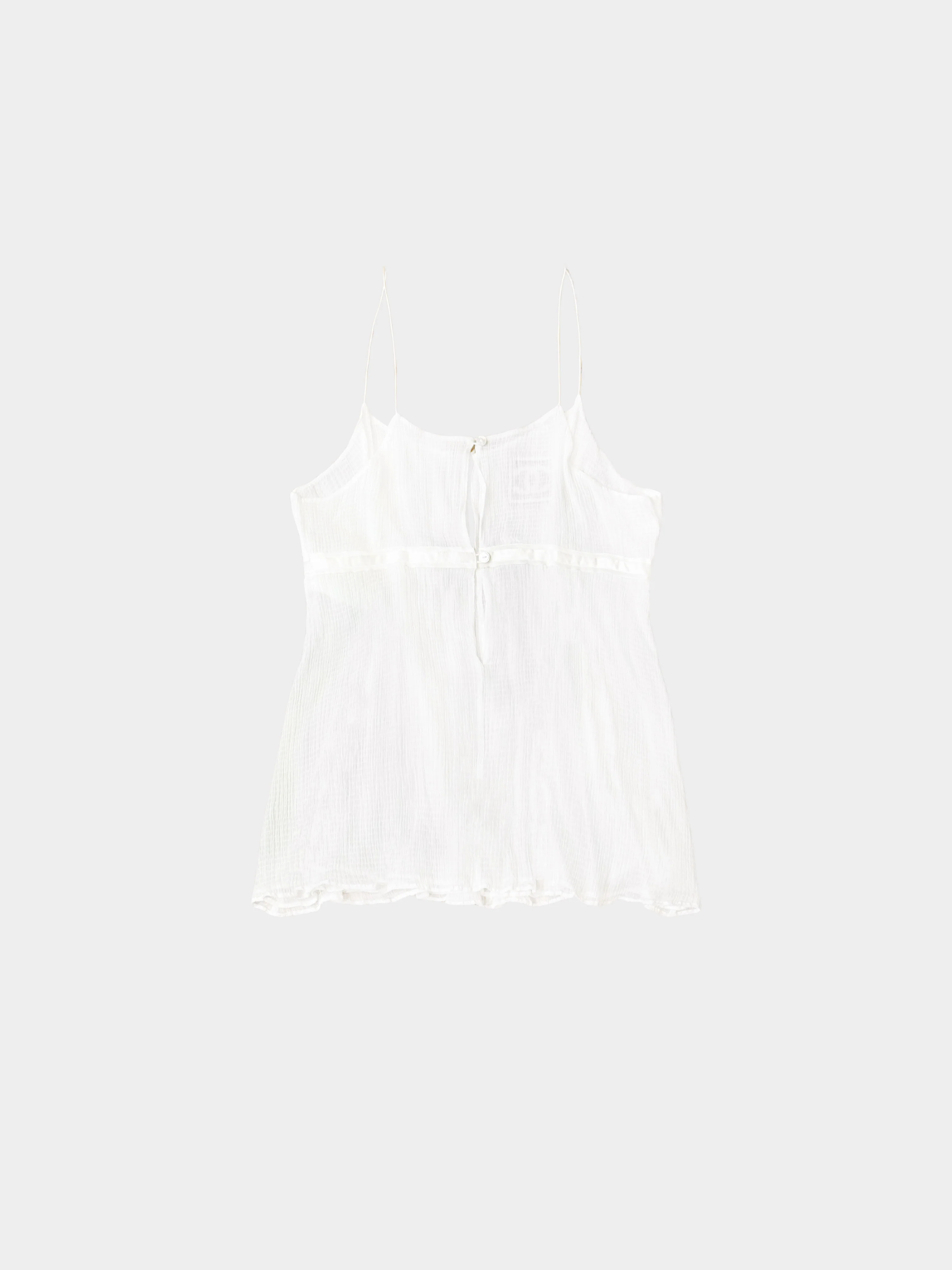 Chanel Sport 2008 White Sheer Silk Top