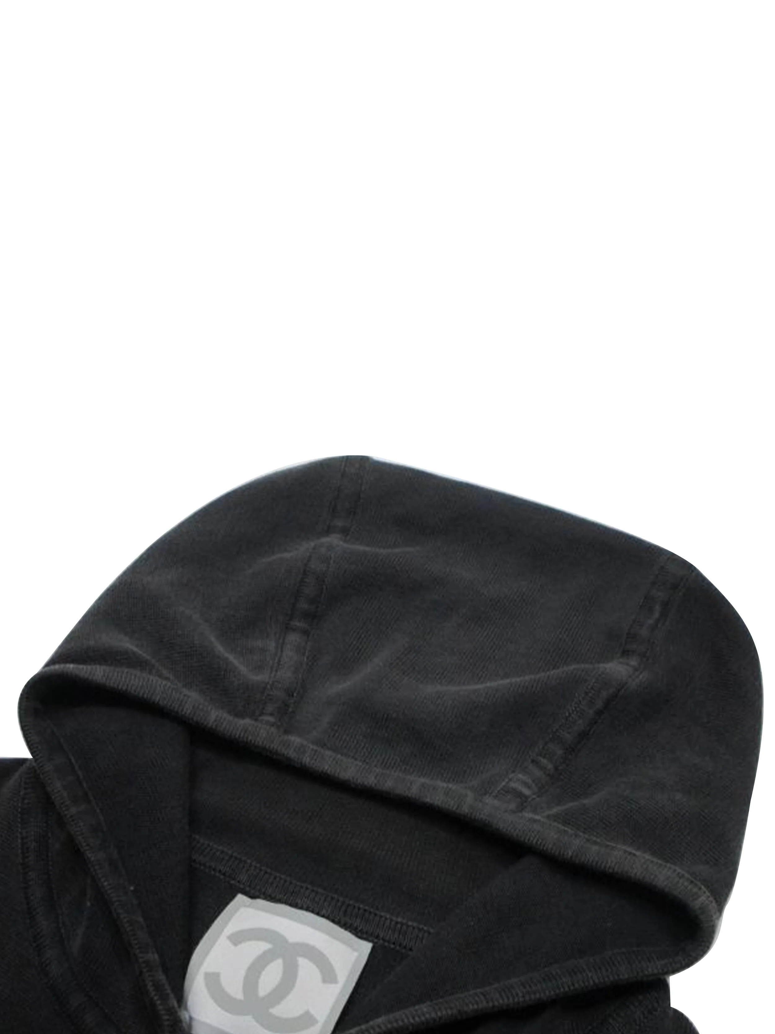 Chanel Sports Black Terrycloth Zip Jacket - Image 3
