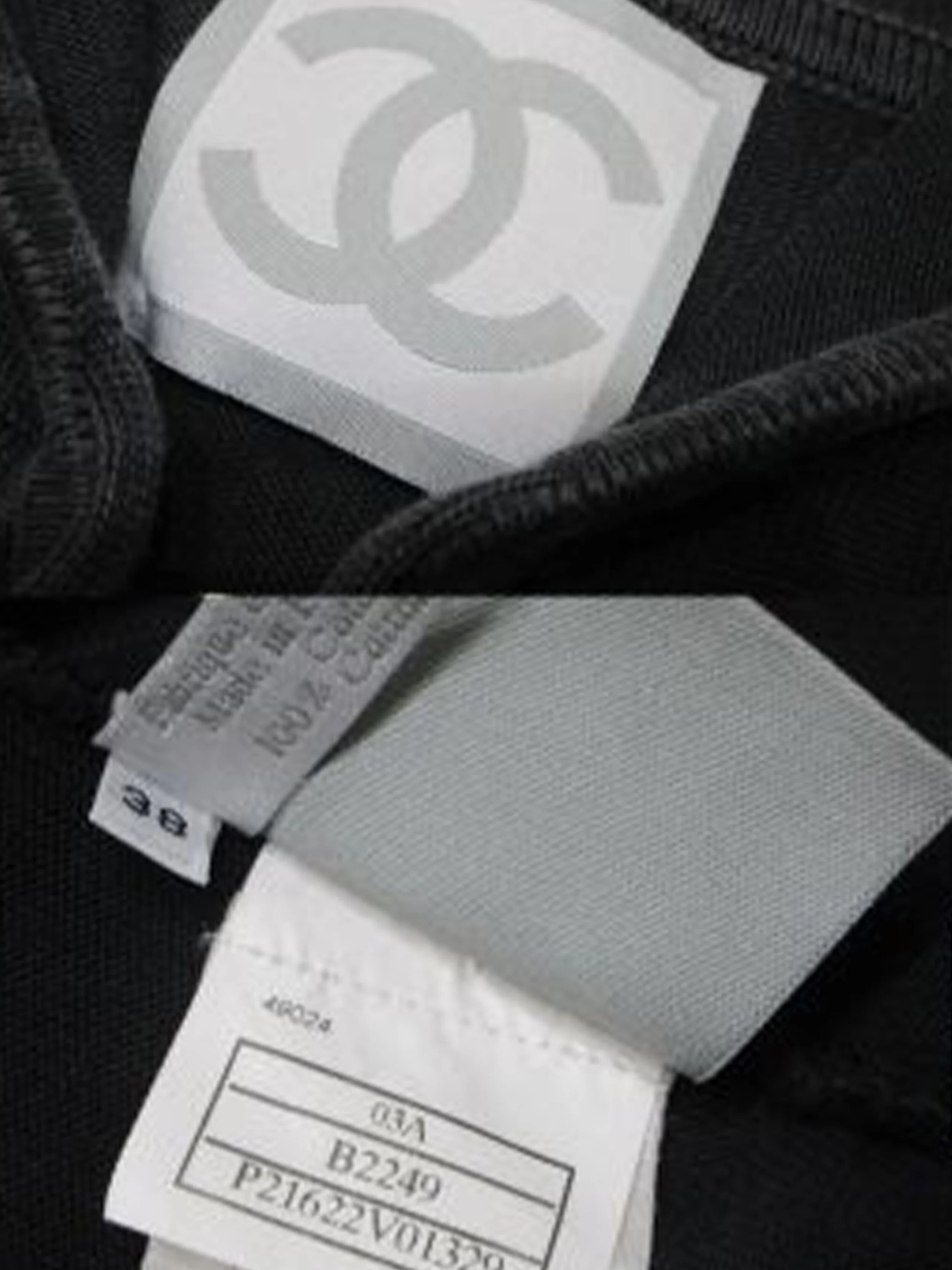 Chanel Sports Black Terrycloth Zip Jacket - Image 5