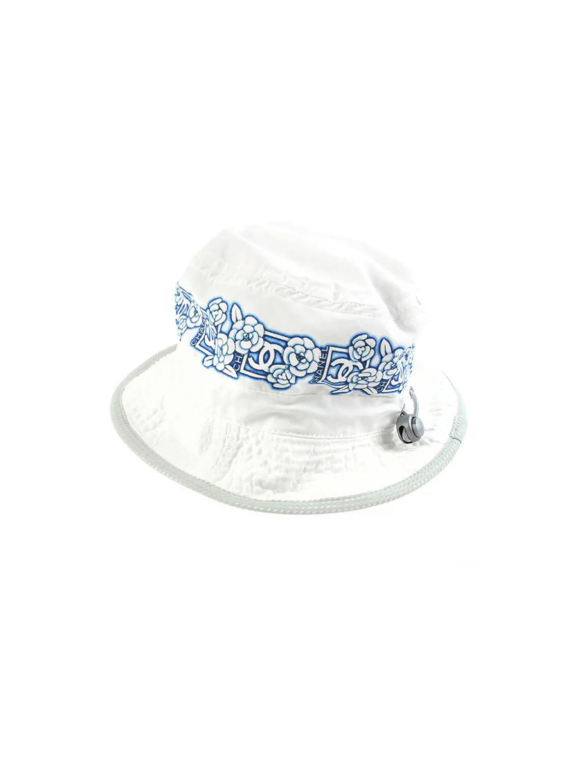 Chanel Sports Camellia White Bucket Hat - Image 2