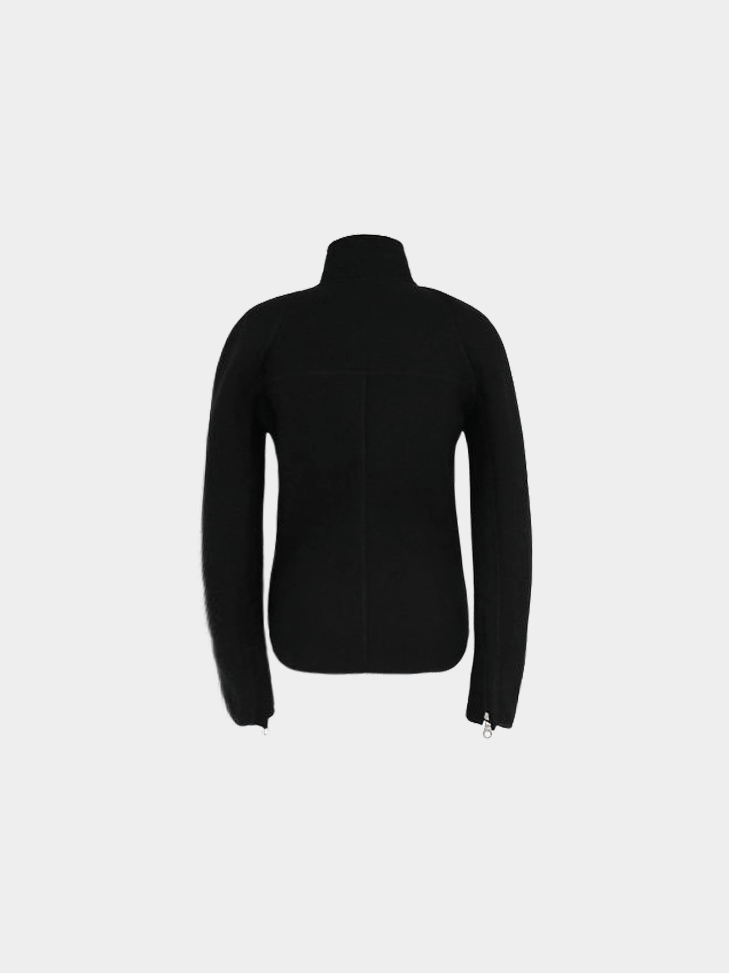 Chanel Sports Line 2003 Black Perforated Mesh Zip-up Jacket - Image 2