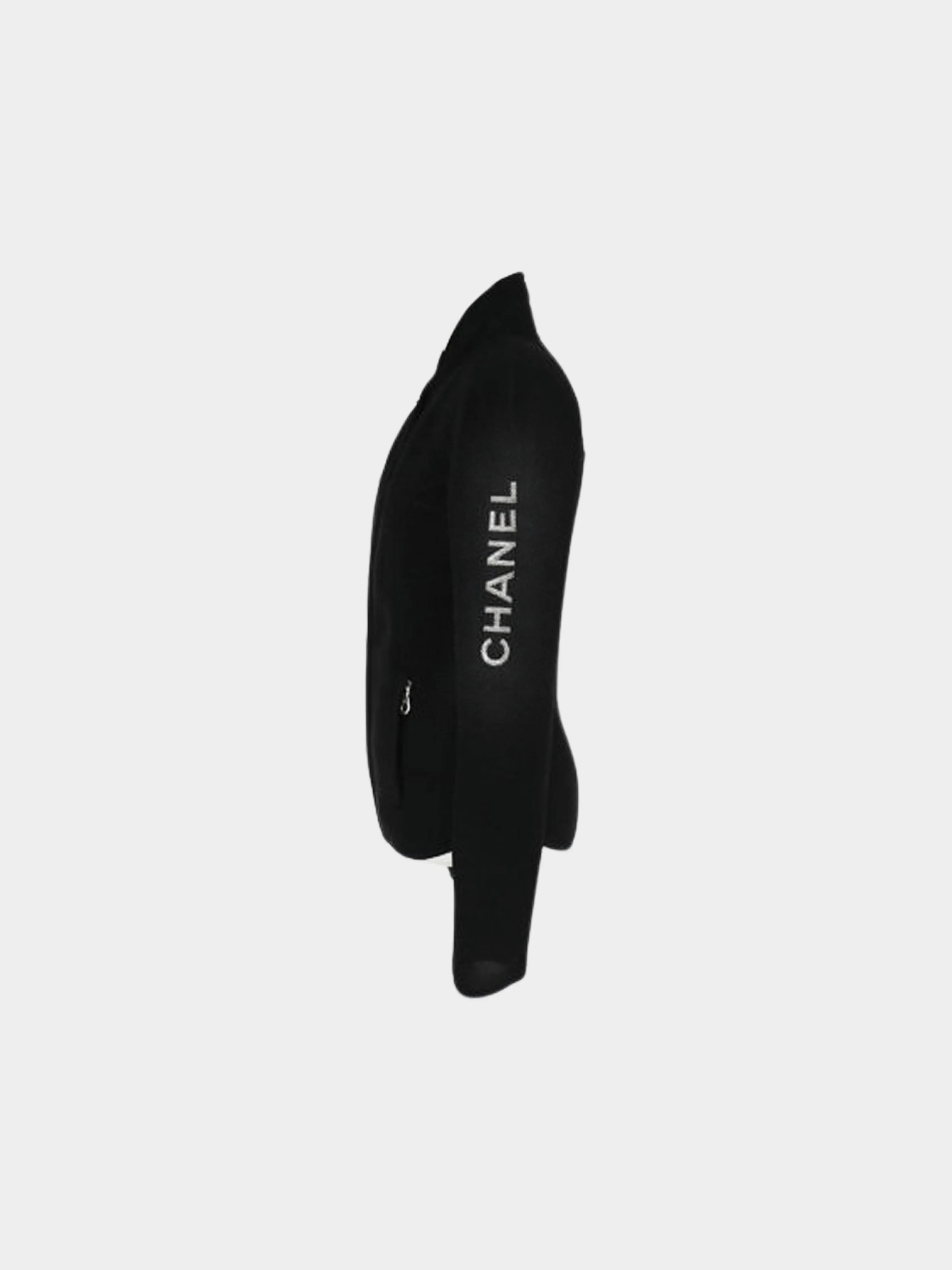 Chanel Sports Line 2003 Black Perforated Mesh Zip-up Jacket - Image 3