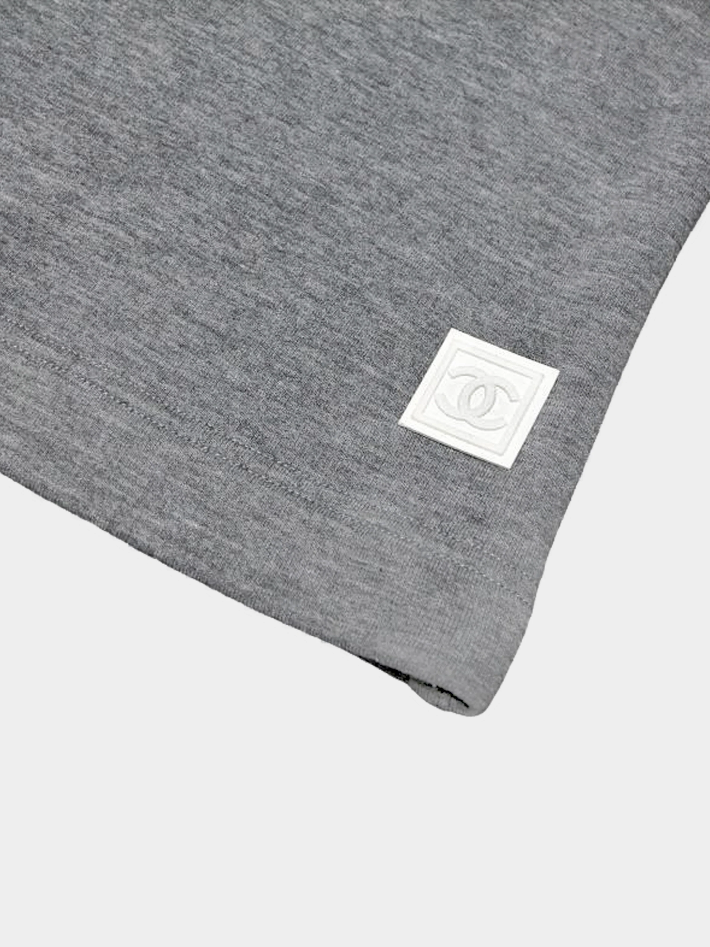 Chanel Sports Spring 2005 Grey CC Mini Sweat Skirt - Image 5