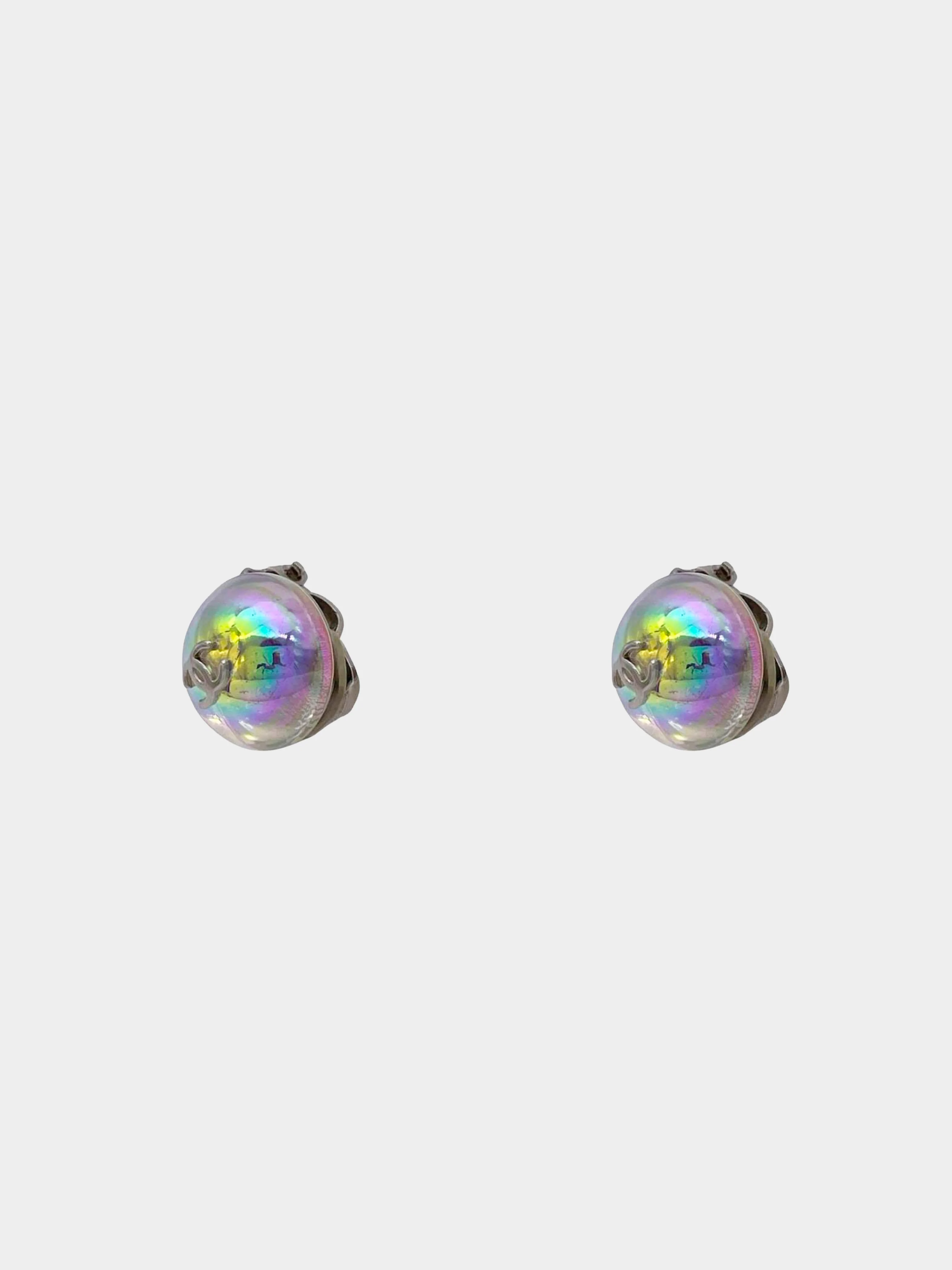 Chanel Spring 1999 Holographic Clip-on Earrings - Image 3