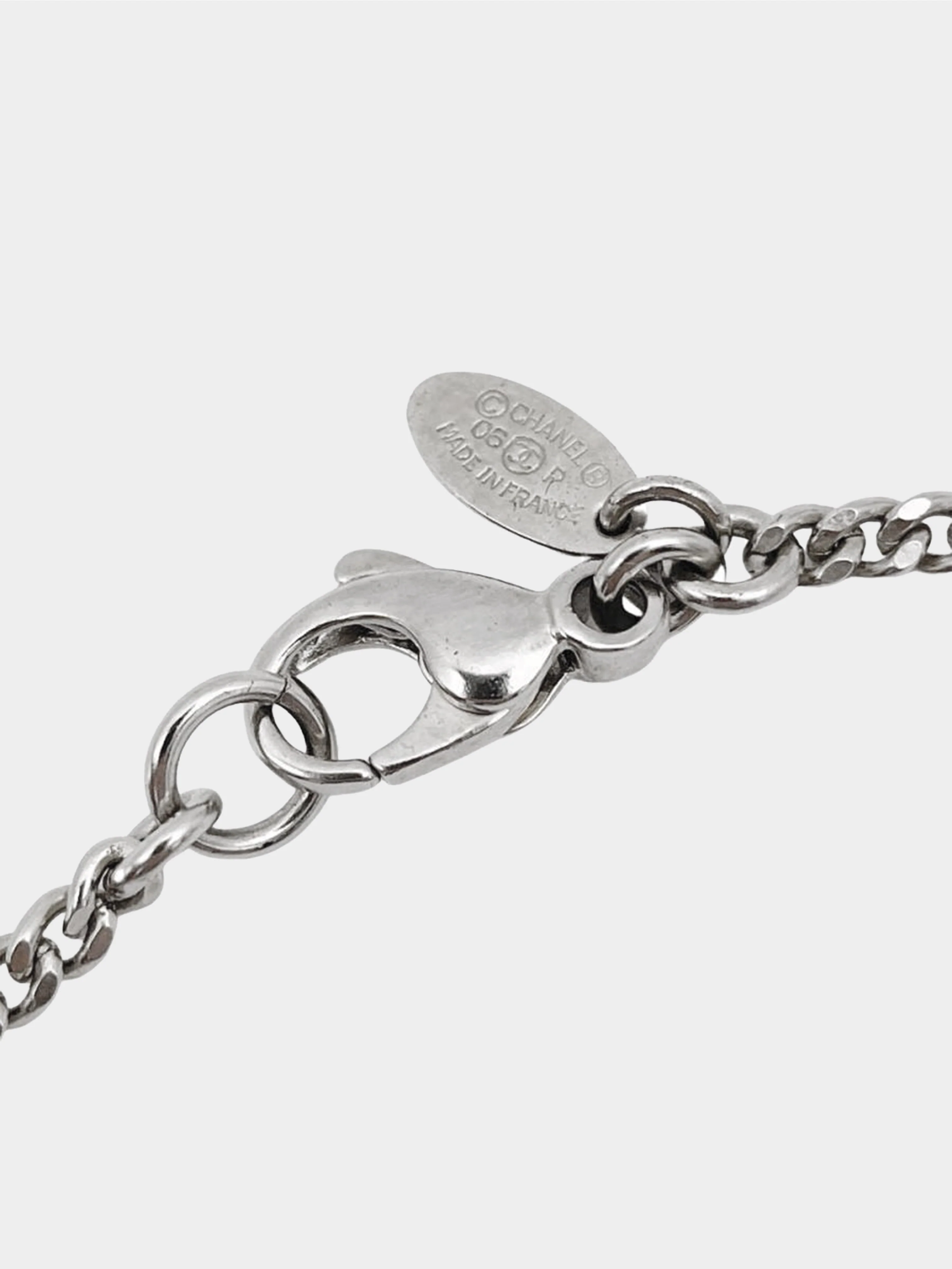 Chanel Spring 2006 Silver CC and Coin Double Strand Necklace - Image 4