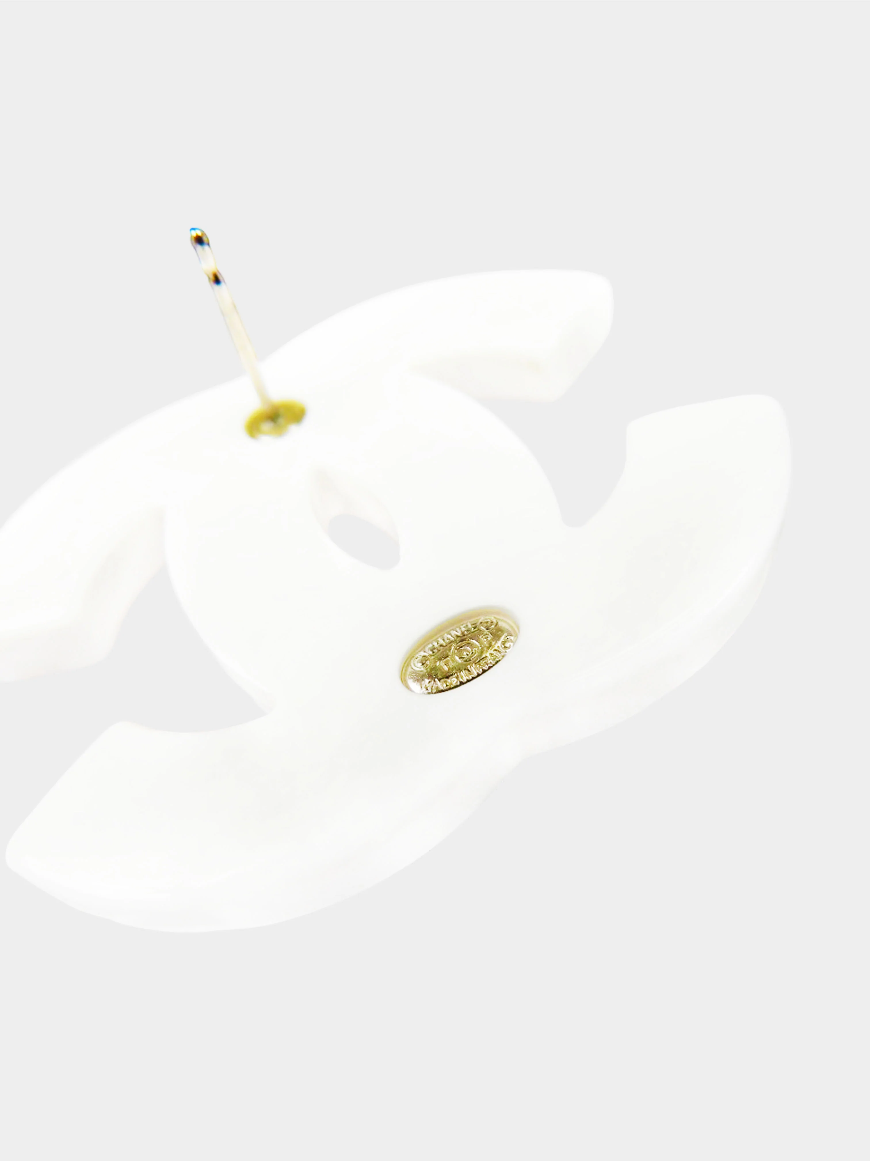 Chanel Lucite CC Colorblock Candy Earrings - Image 3