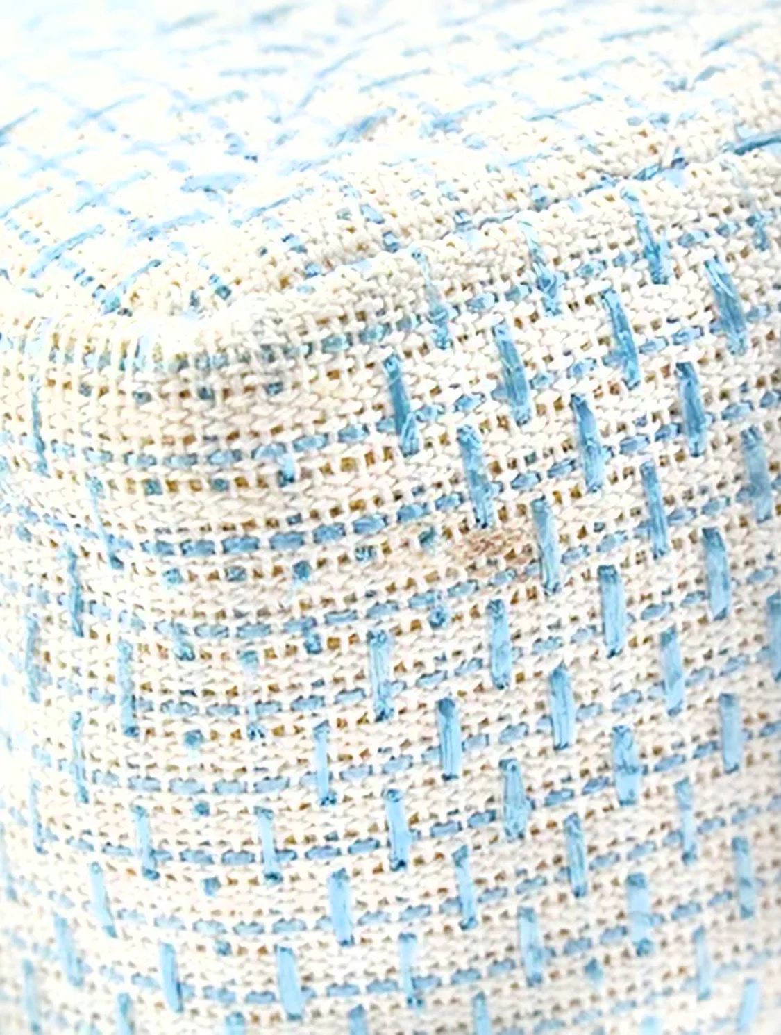 Chanel Square Tweed Light Blue Flap Bag - Image 5