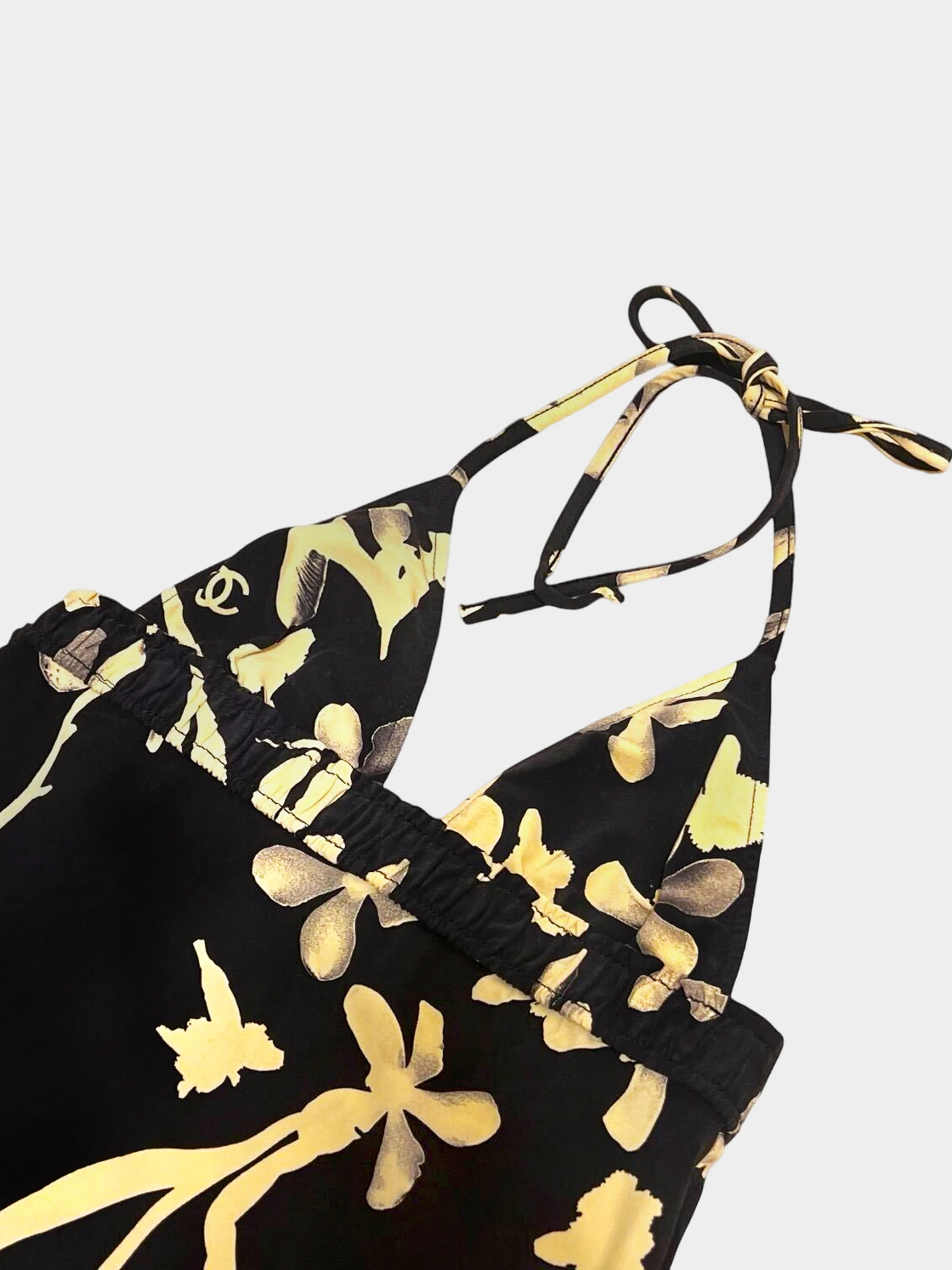 Chanel SS 2004 Camellia Print CC Swim Dress - Image 2