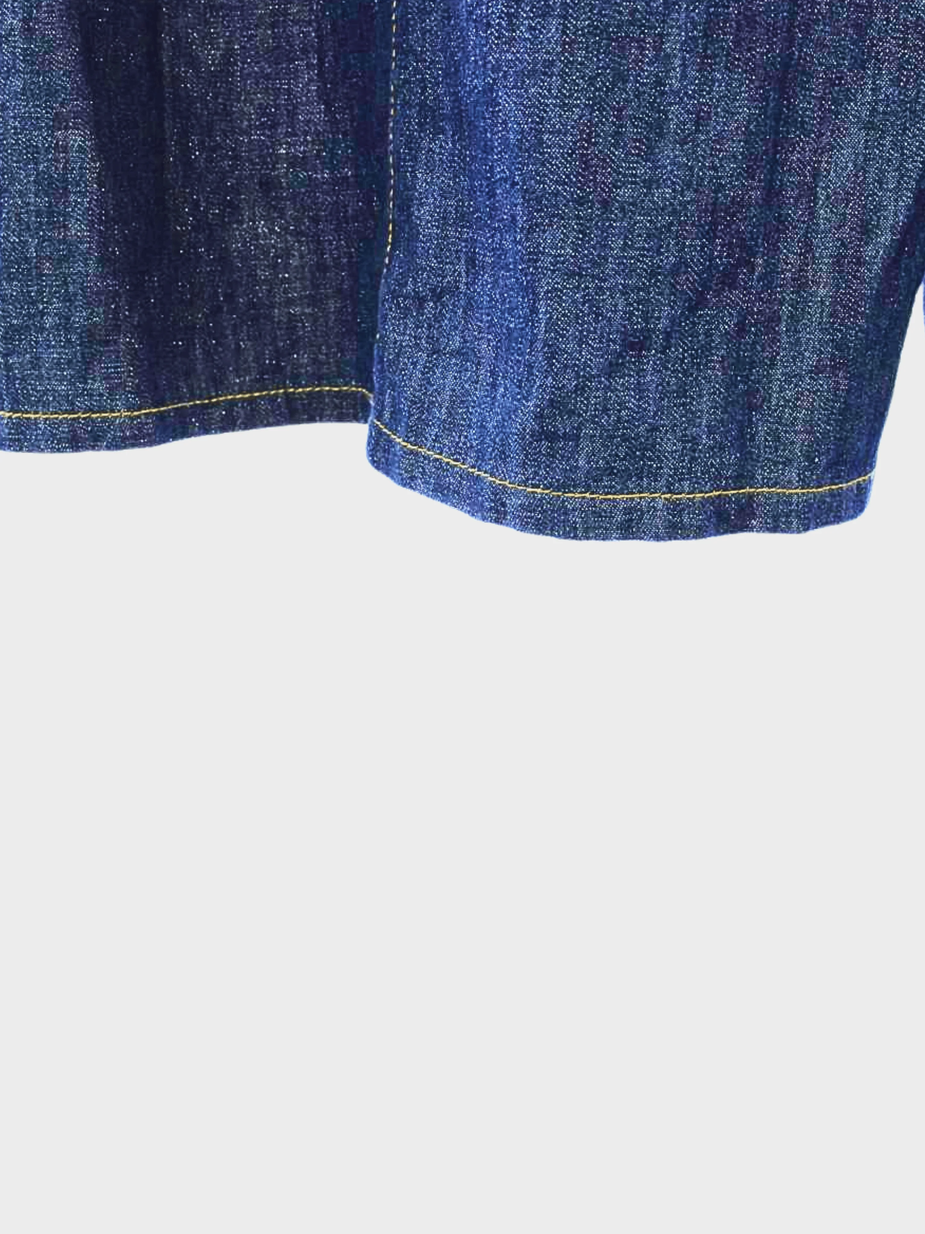 Chanel SS 2023 Blue Denim Wide Leg Jeans - Image 3
