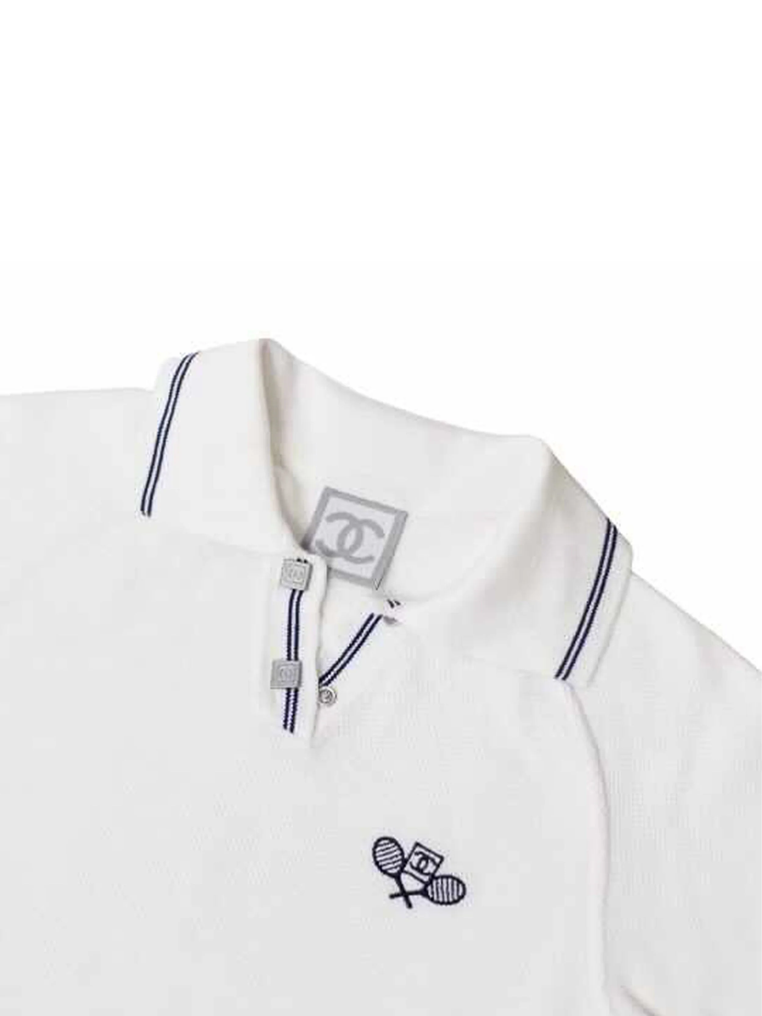 Chanel Sports White Tennis Shirt - Image 3
