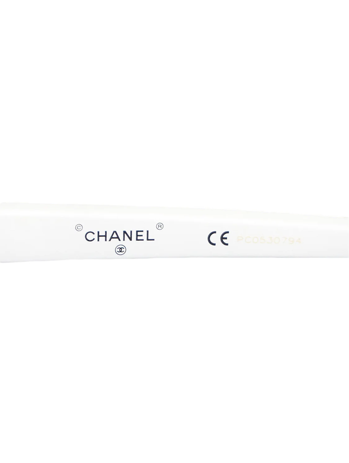 Chanel White Visor Sunglasses - Image 3