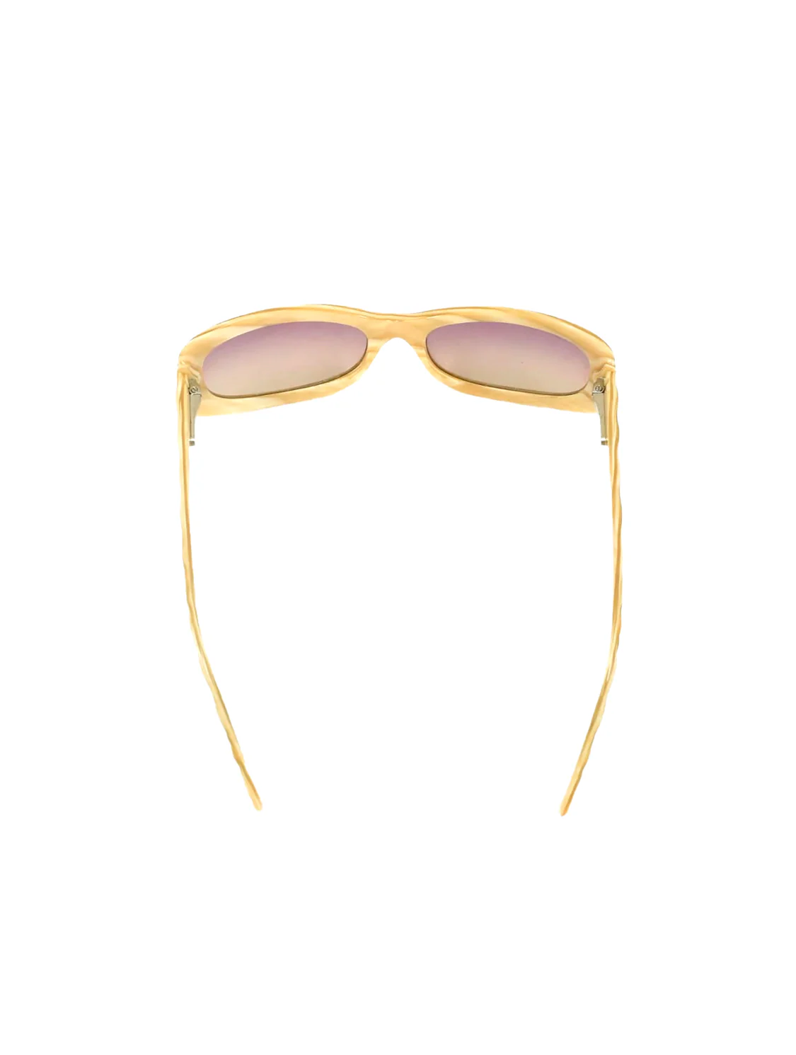 Chanel Yellow Rounded Rectangular Sunglasses - Image 3