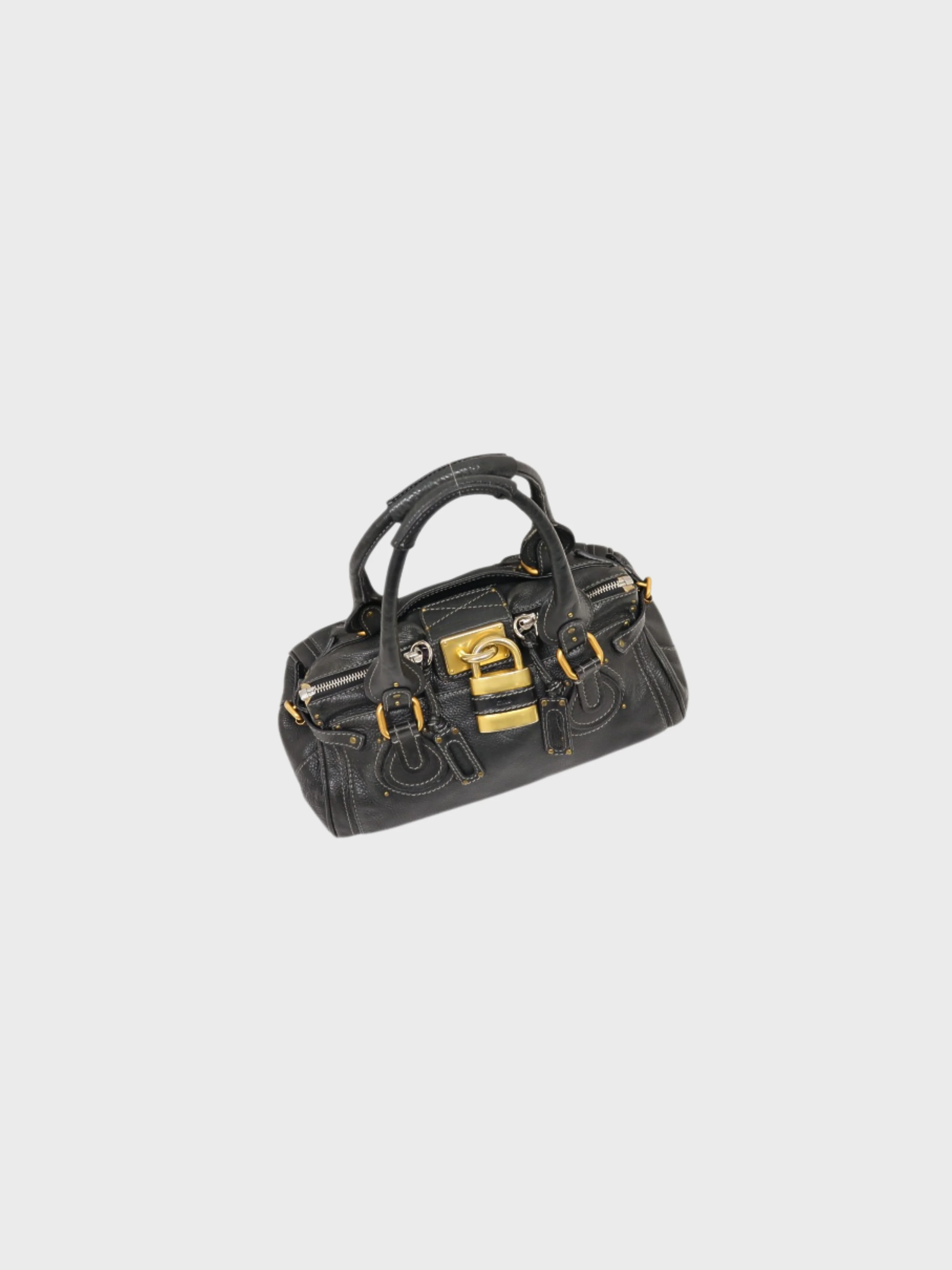 Chloé 2000s Black Leather Paddington Bag - Image 6