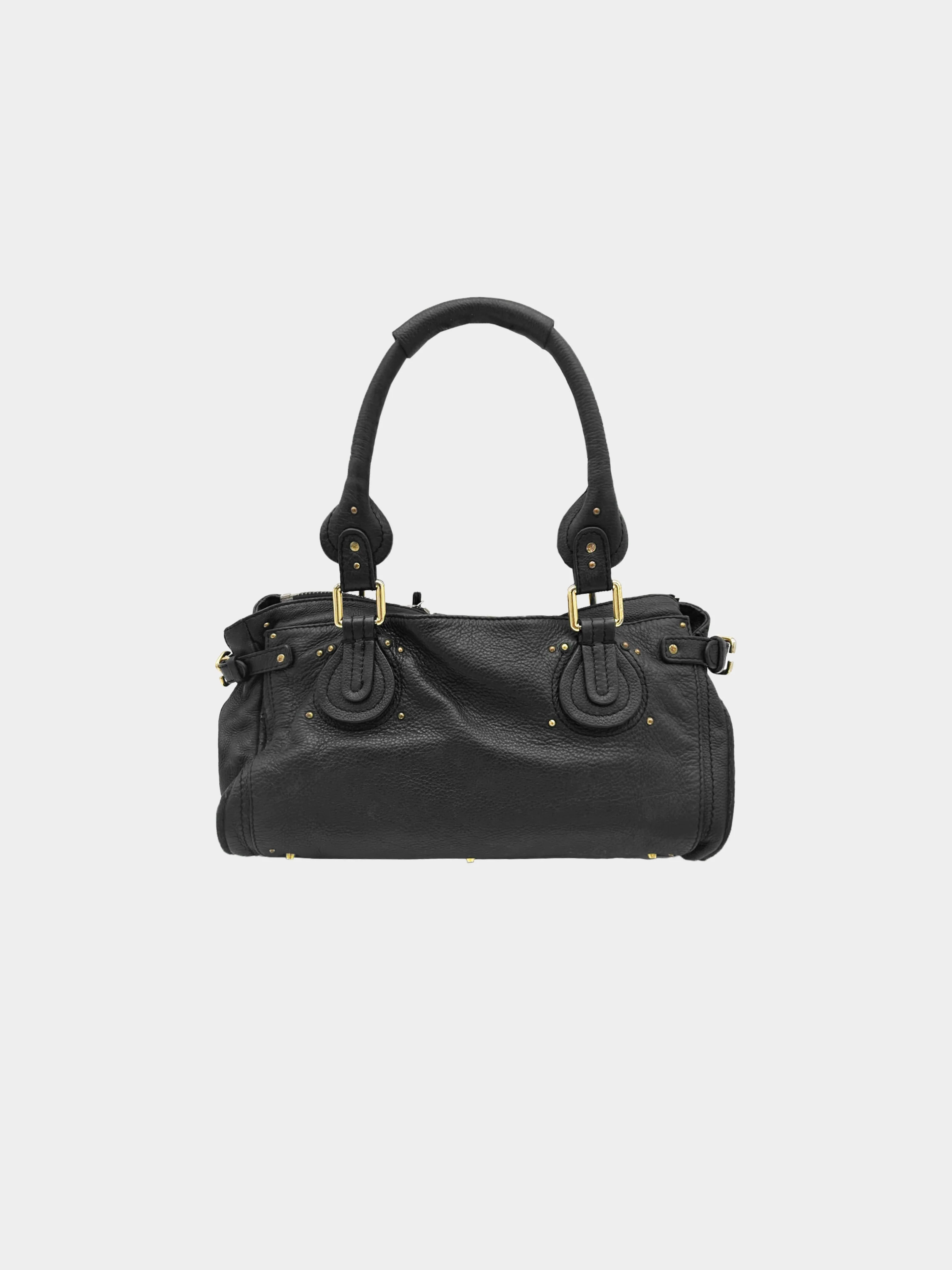 Chloe 2005 Black Leather Paddington Bag - Image 2