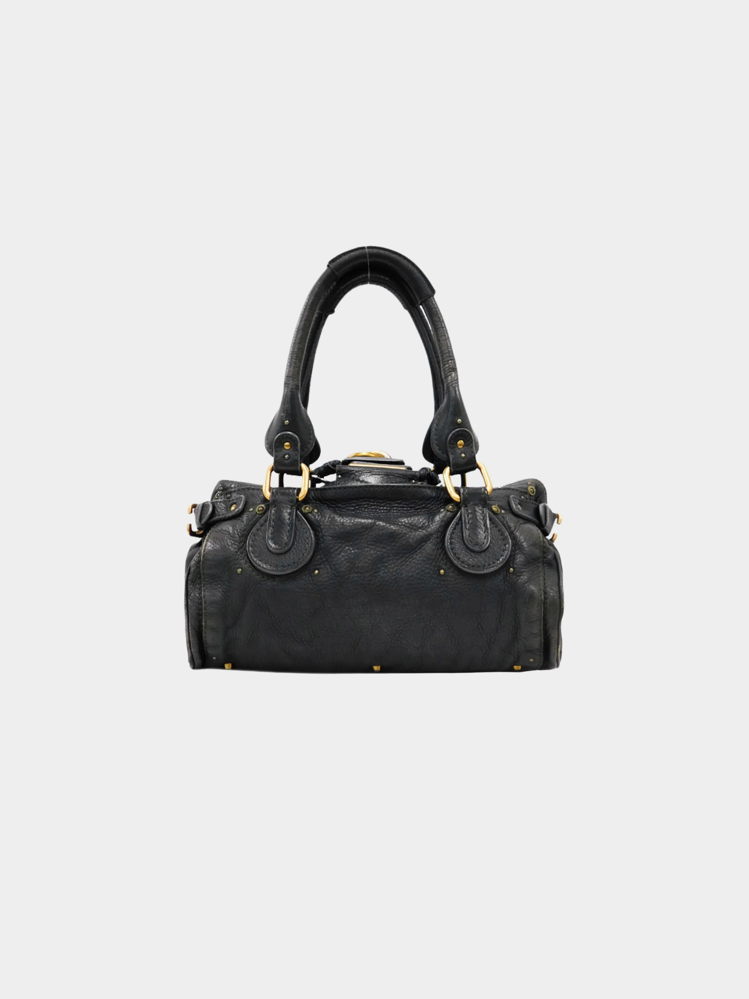 Chloe 2005 Black Leather Paddington Bag - Image 2