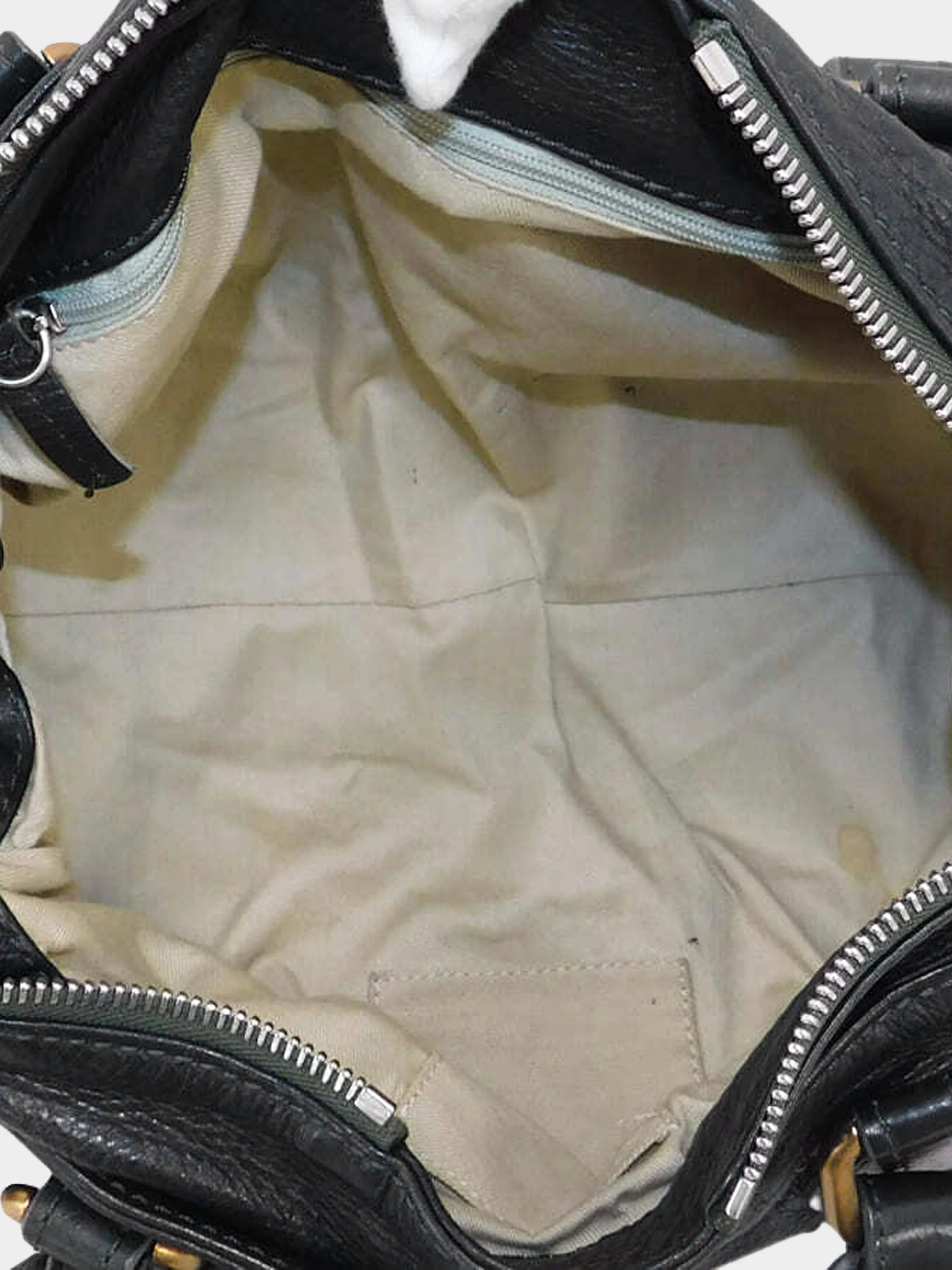 Chloe 2005 Black Leather Paddington Bag - Image 7