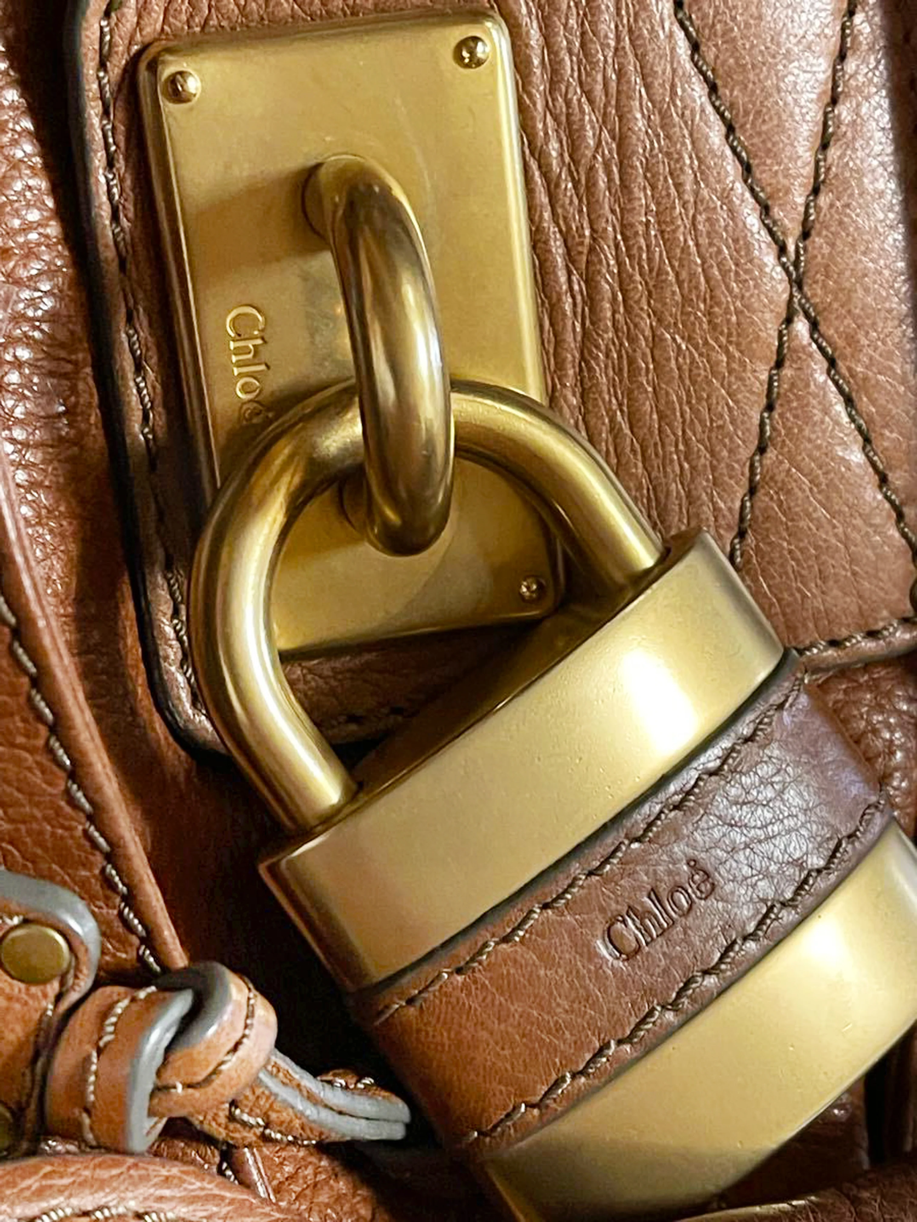 Chloe 2008 Brown Leather Paddington Bag - Image 4