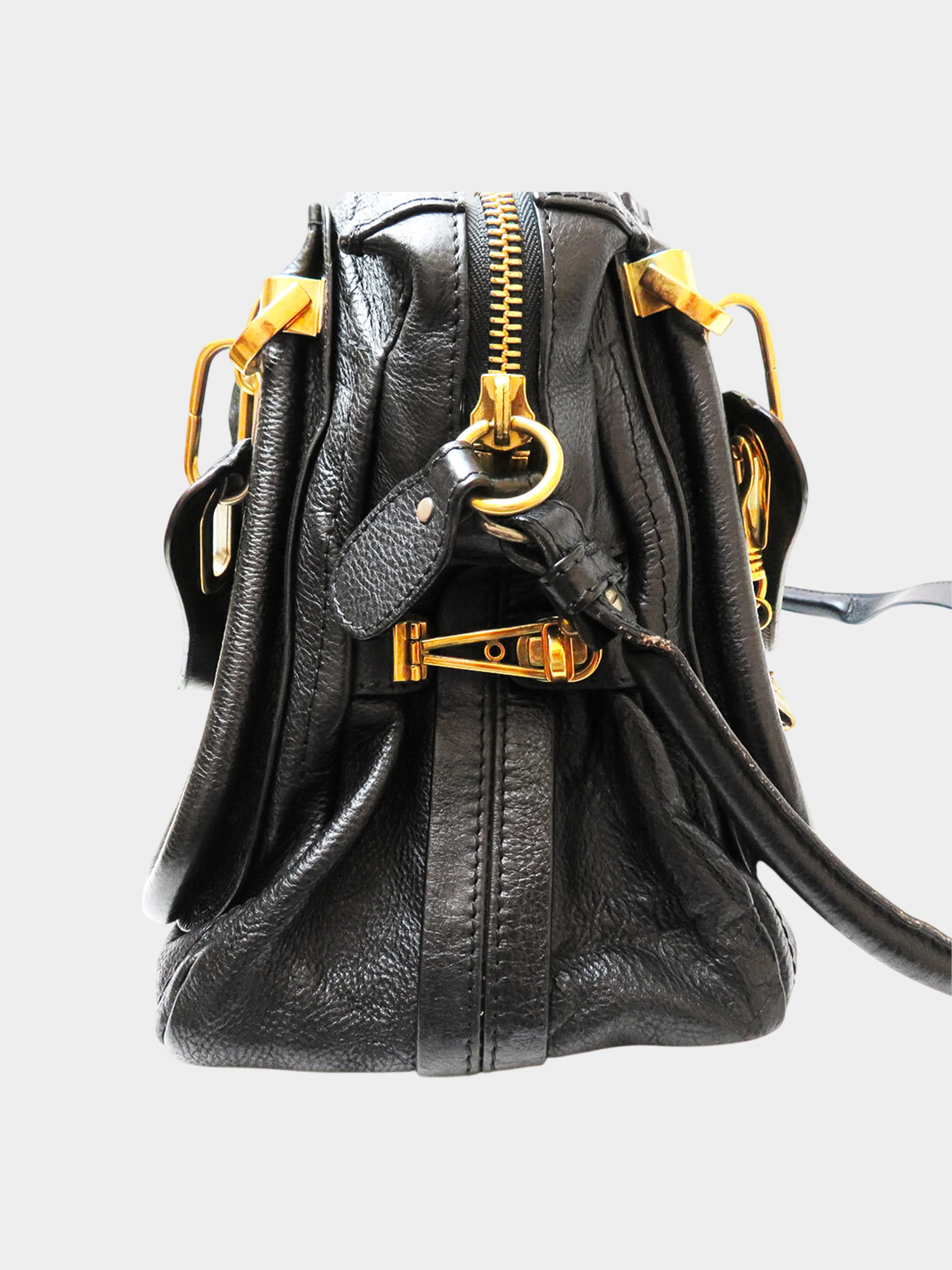 Chloé 2010 Black Leather Paraty Handbag - Image 3