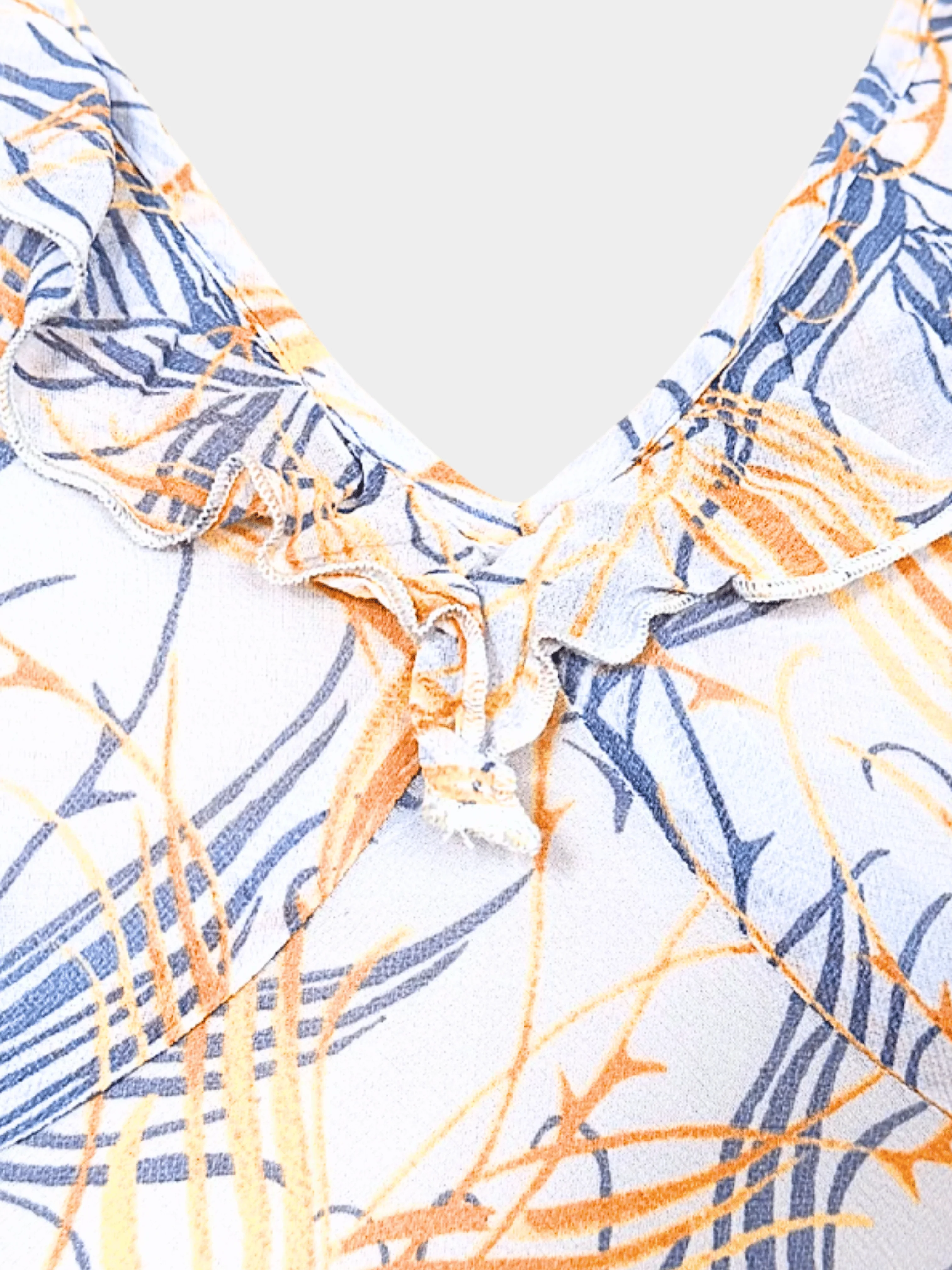 Chloé SS 1999 by Stella McCartney Printed Ruffle Dress - Image 3
