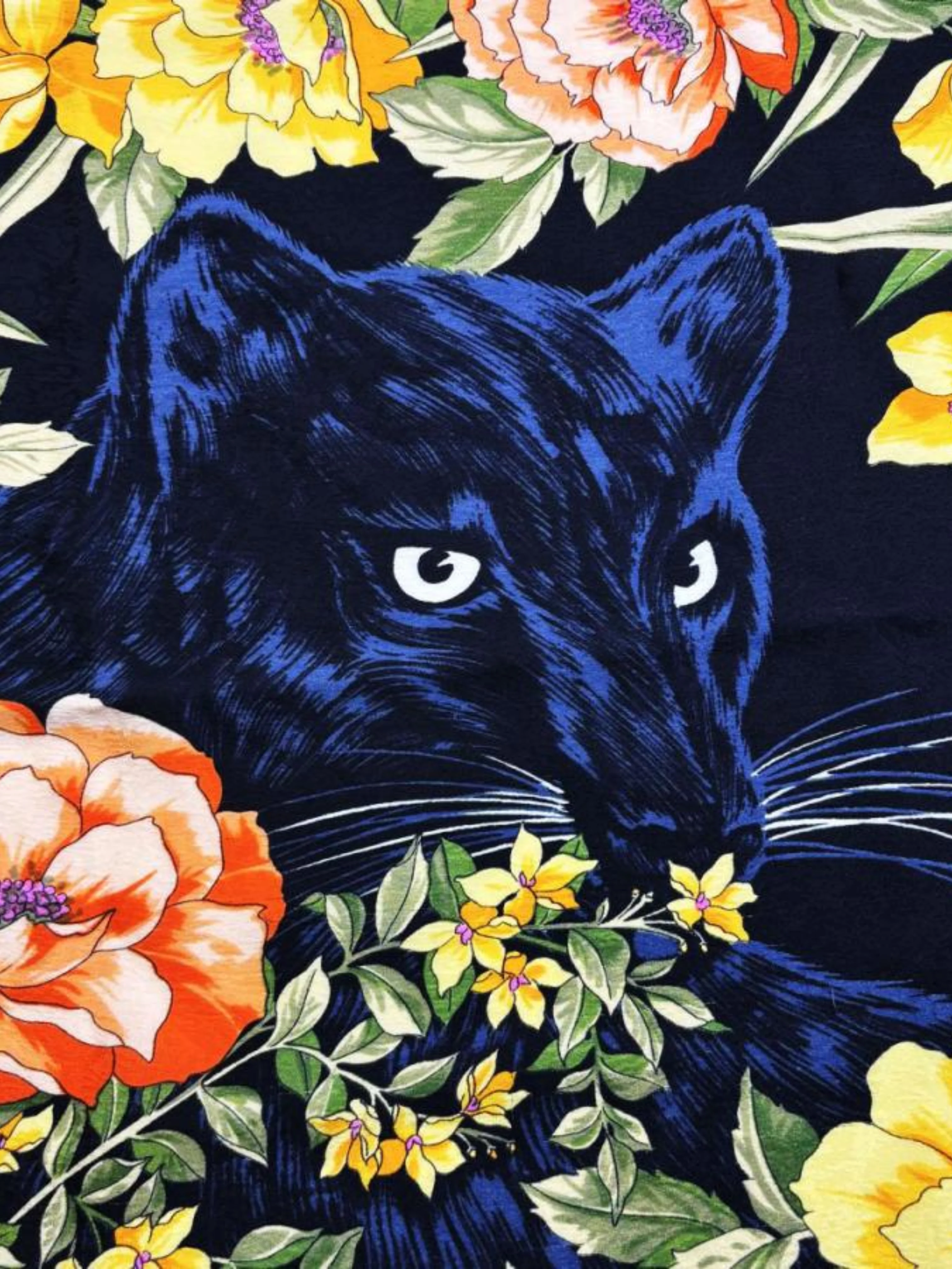 Christian Dior 1980s Panther Print Silk Scarf - Image 2