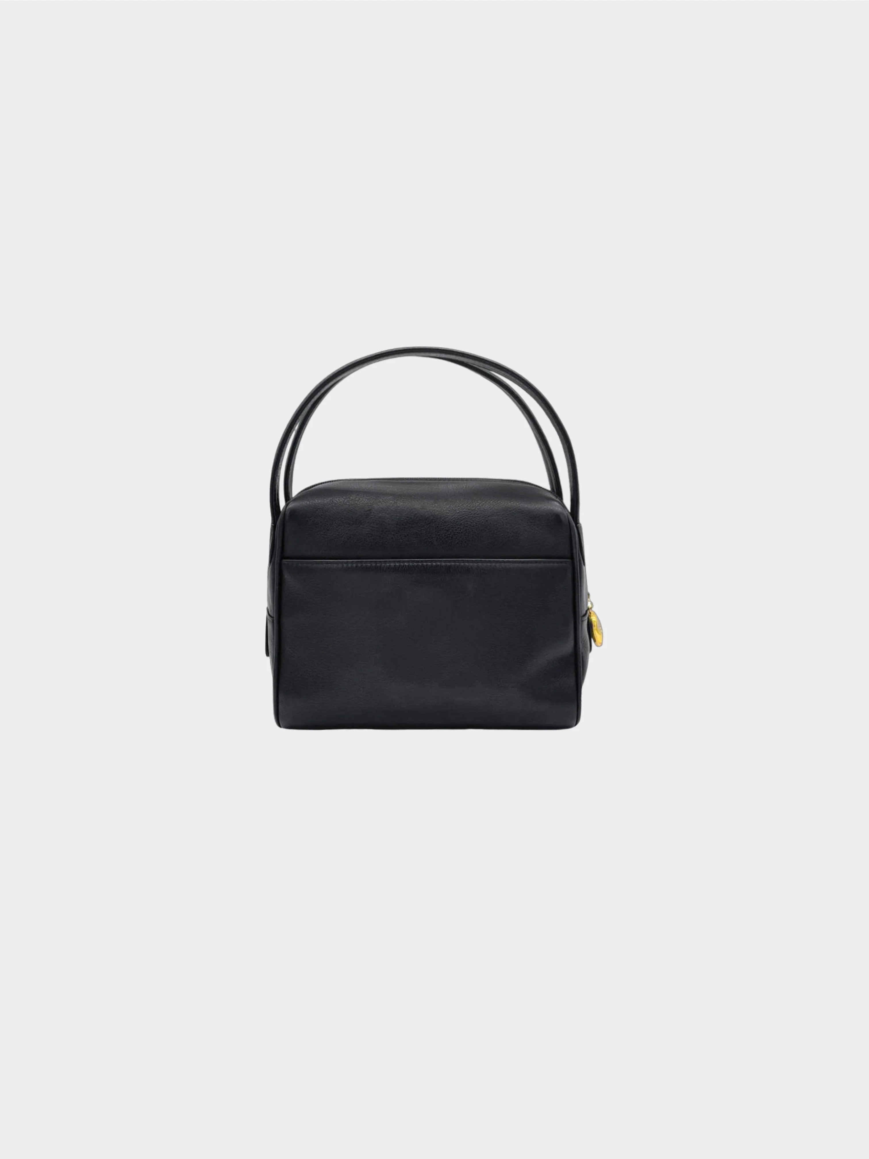 Christian Dior 1990s Black Leather CD Handbag - Image 2