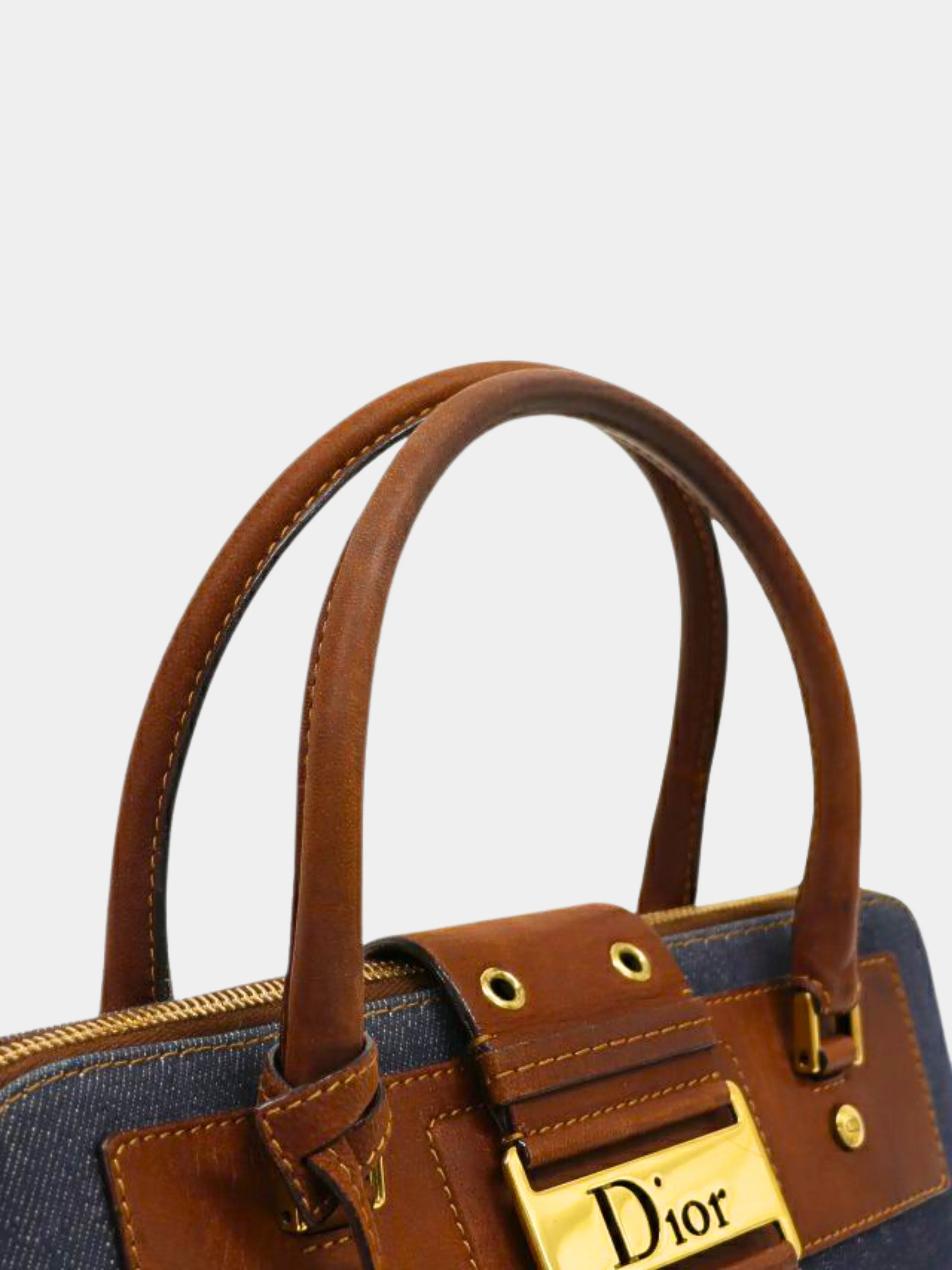 Christian Dior 1990s Denim Street Chic Uptown bag - Image 4