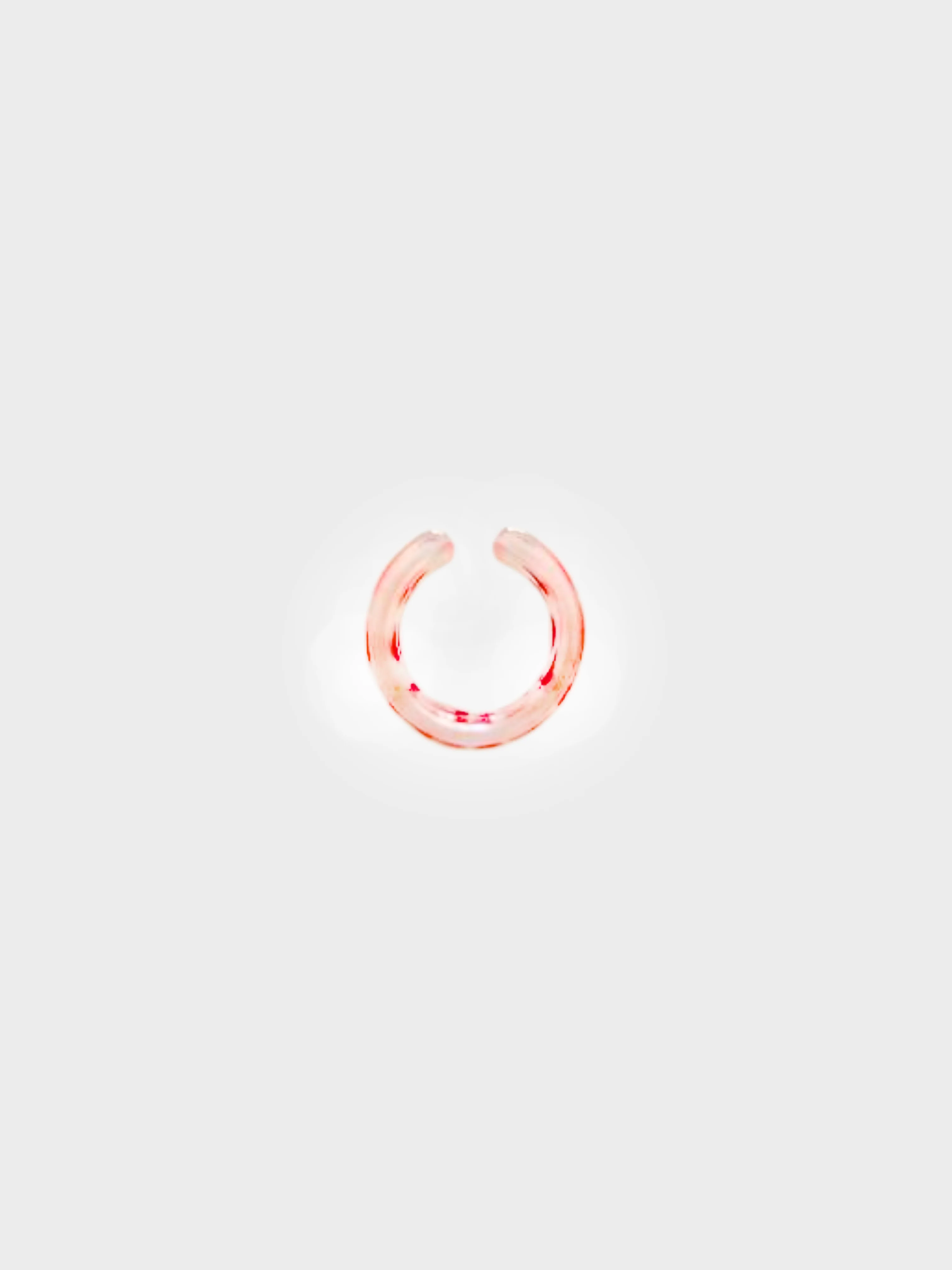Christian Dior 1990s Lucite Logo Heart Ring - Image 3