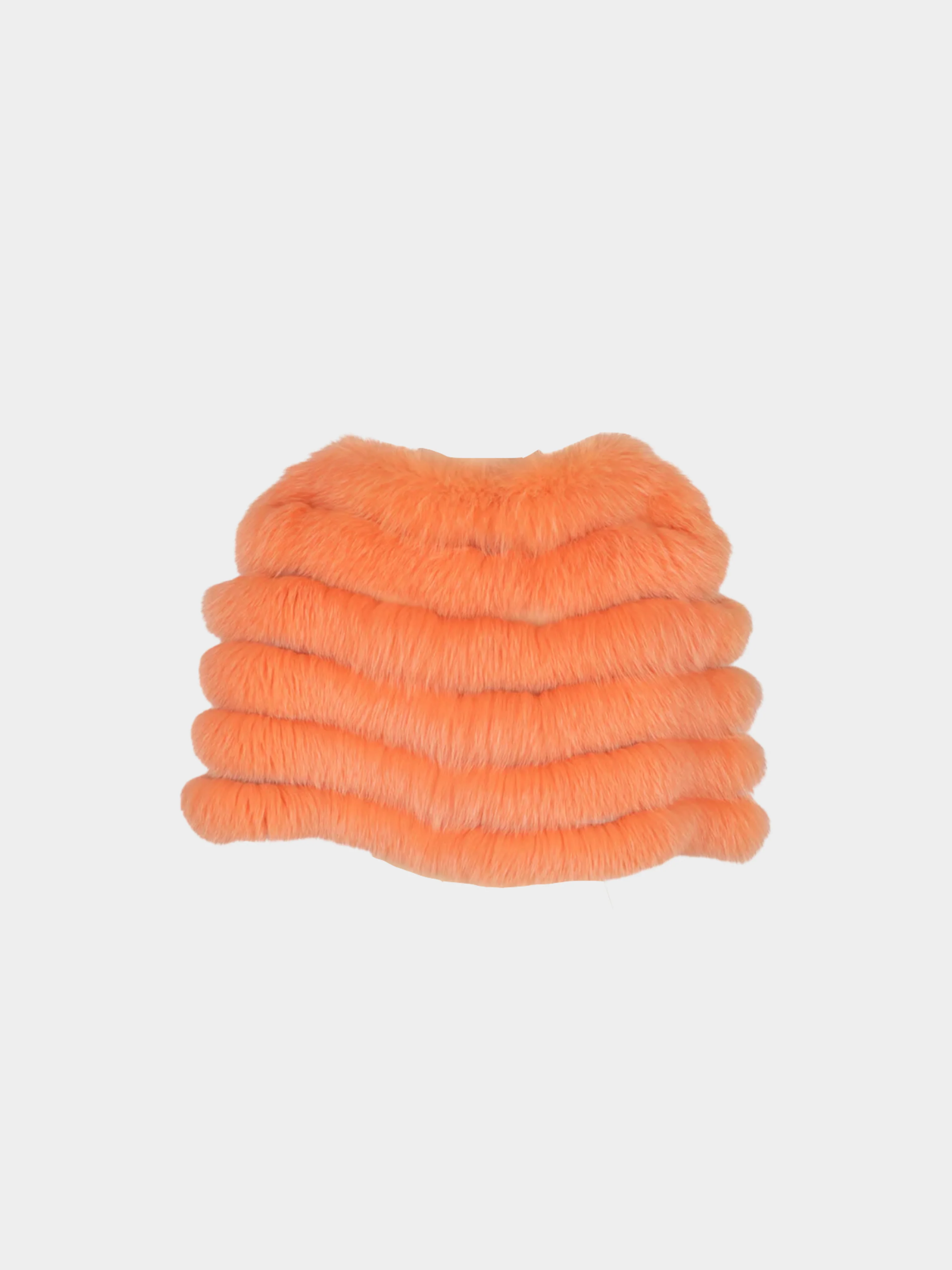 Christian Dior 1990s Peachy Fox Fur Bolero - Image 2