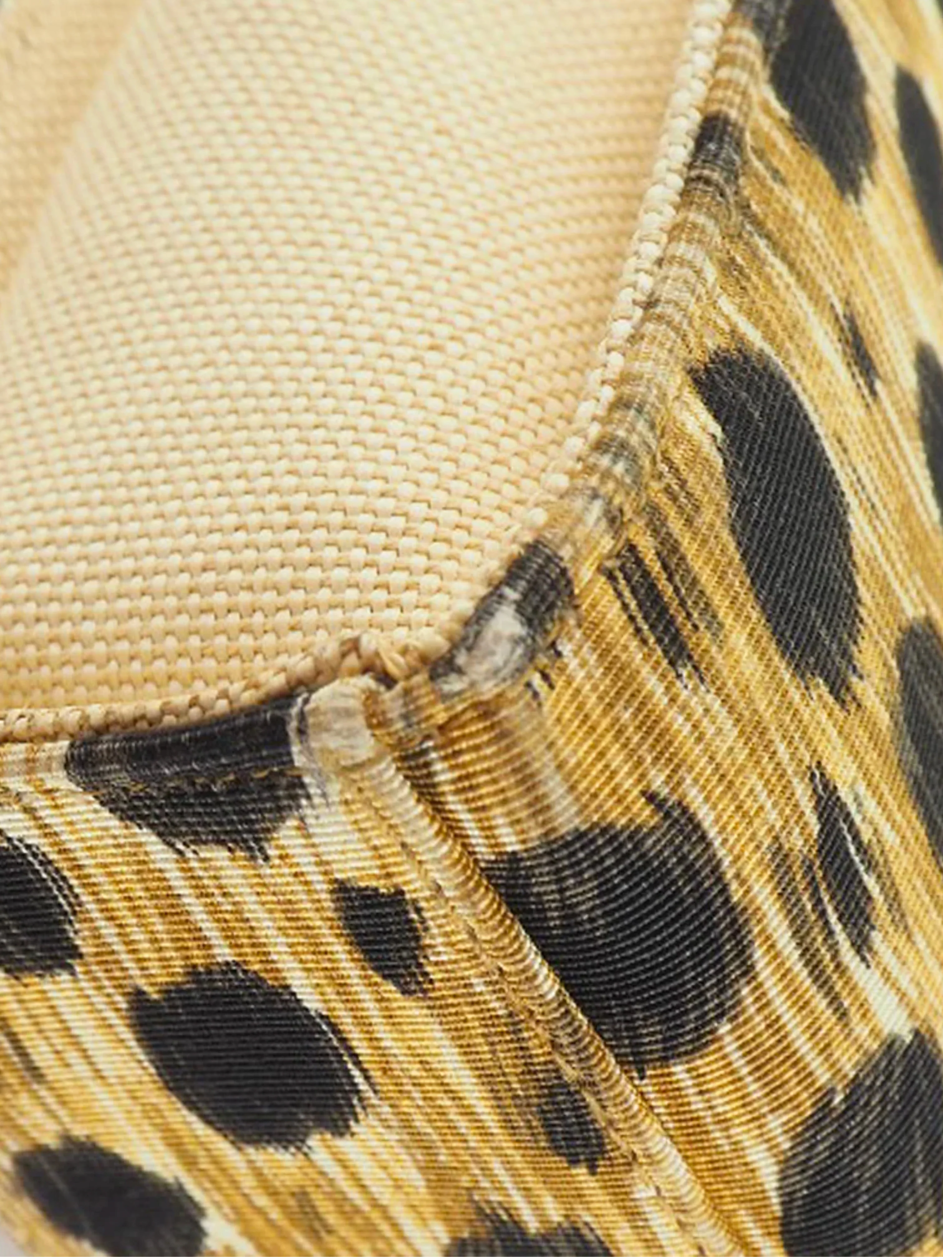 Christian Dior 1999 Cheetah Print Canvas Lady Dior Tote Bag - Image 4
