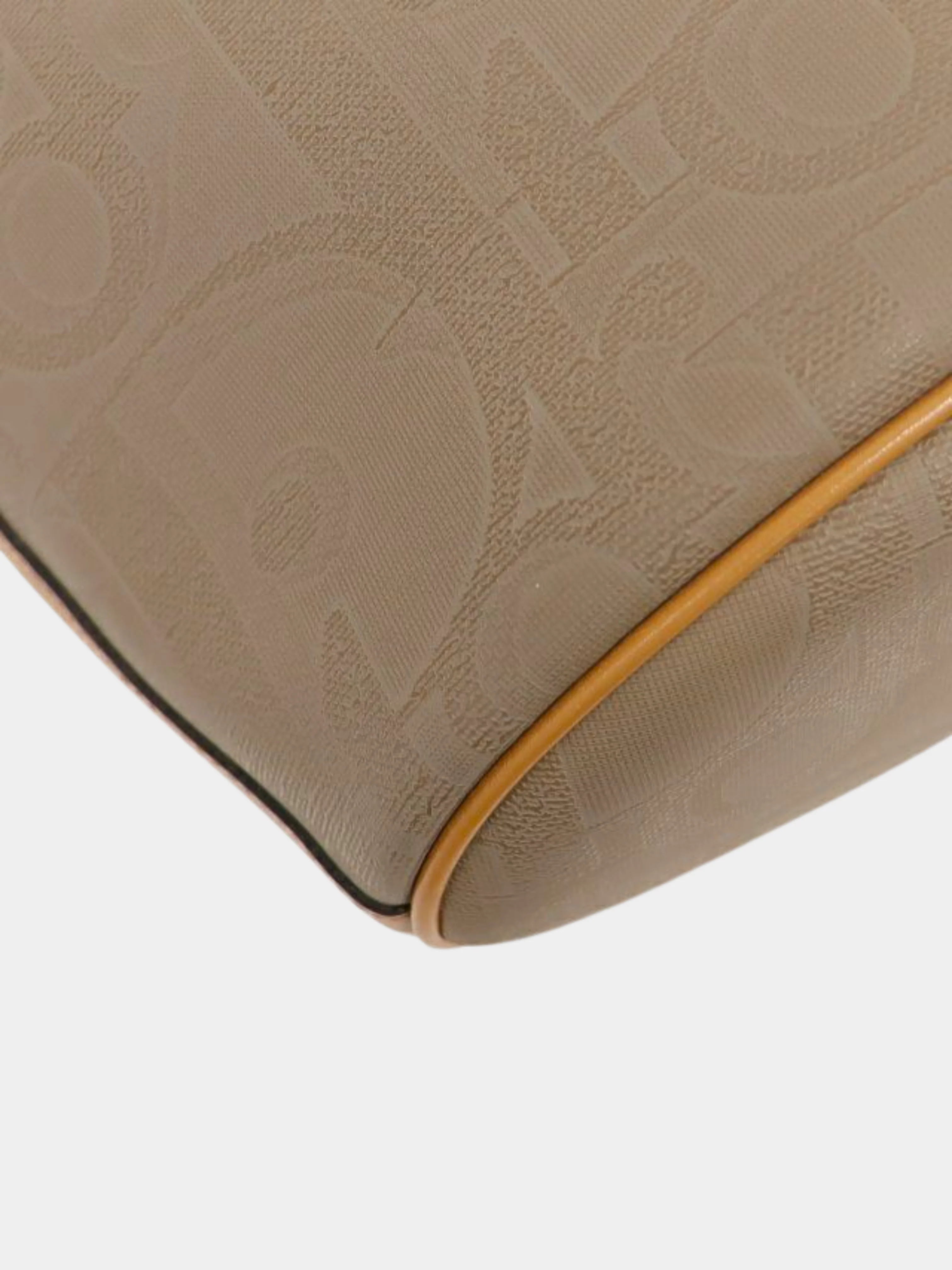 Christian Dior 2000s Beige and Green Trotter Oval Hardware Shoulder Bag - Image 5