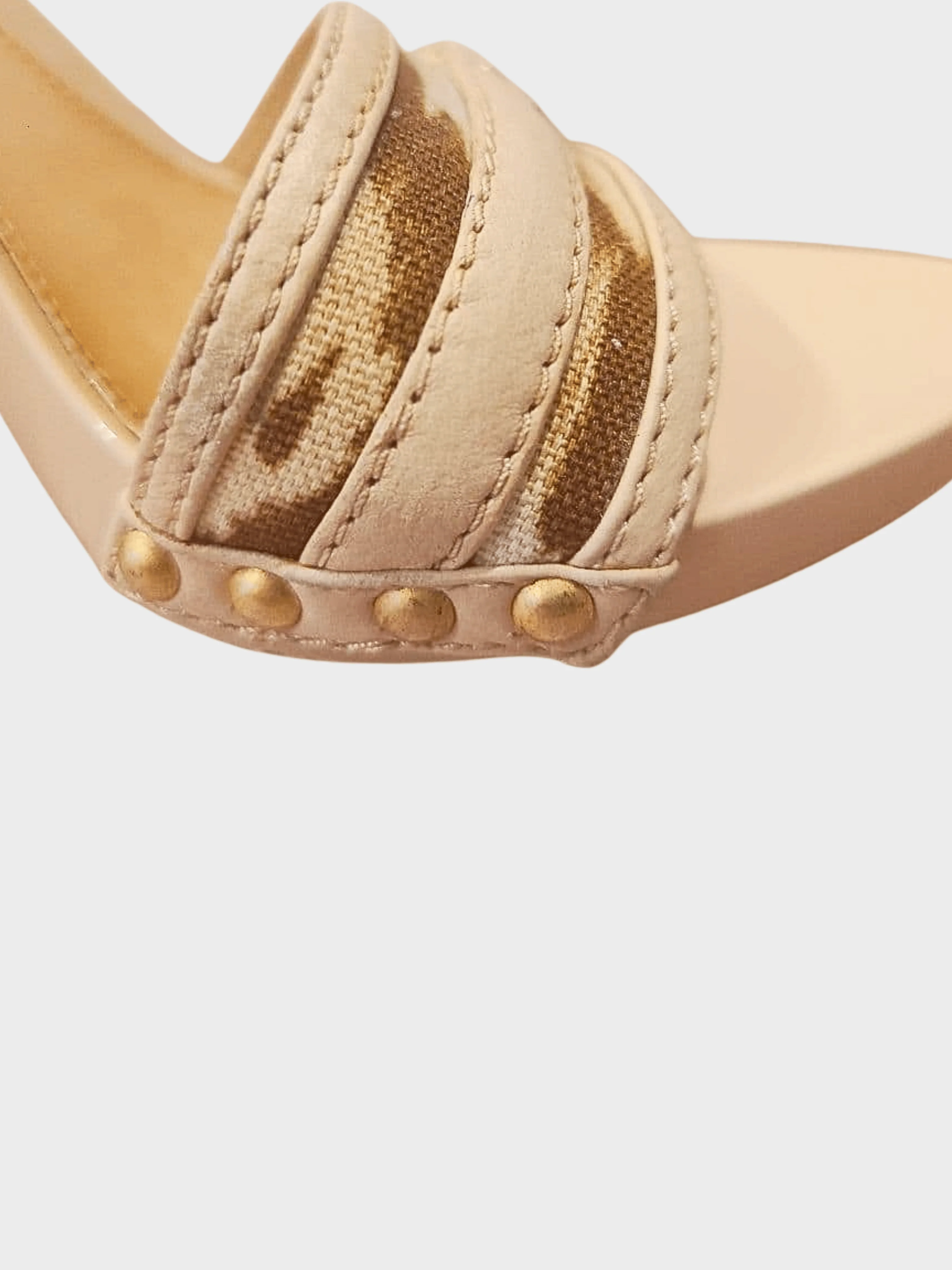Christian Dior 2000s Beige Leather Mules - Image 4