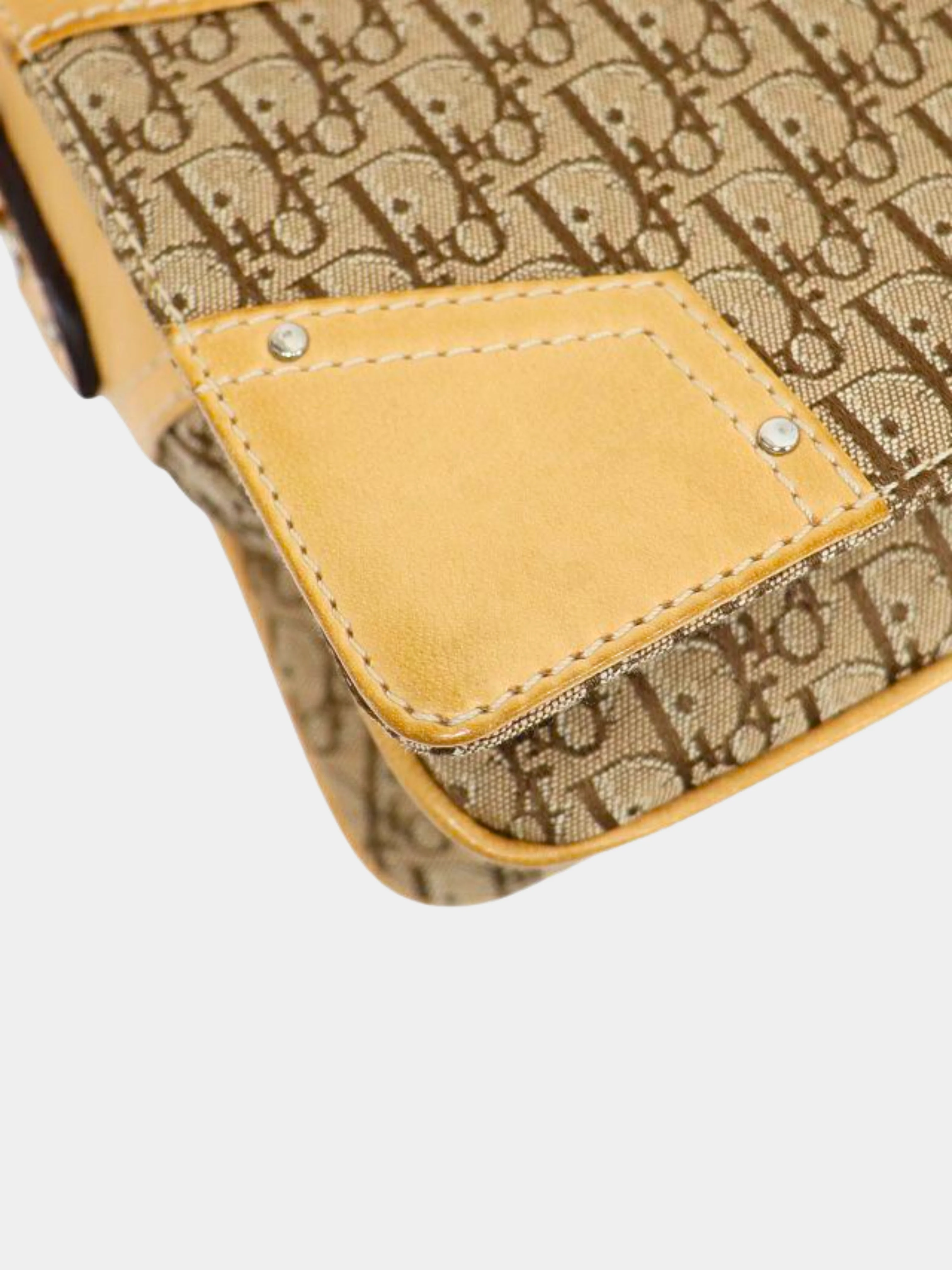 Christian Dior 2000s Beige Monogram Canvas Leather bag - Image 3