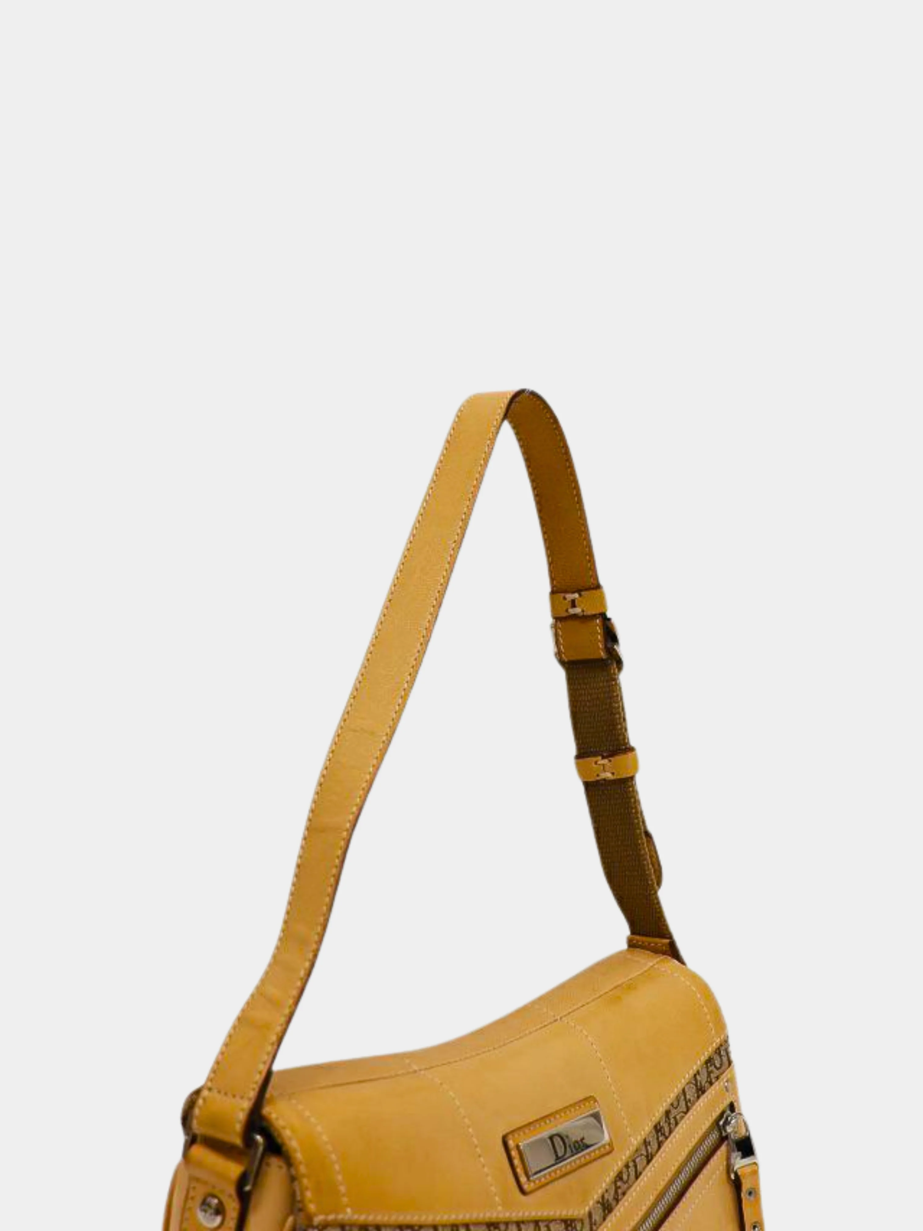 Christian Dior 2000s Beige Monogram Canvas Leather bag - Image 4
