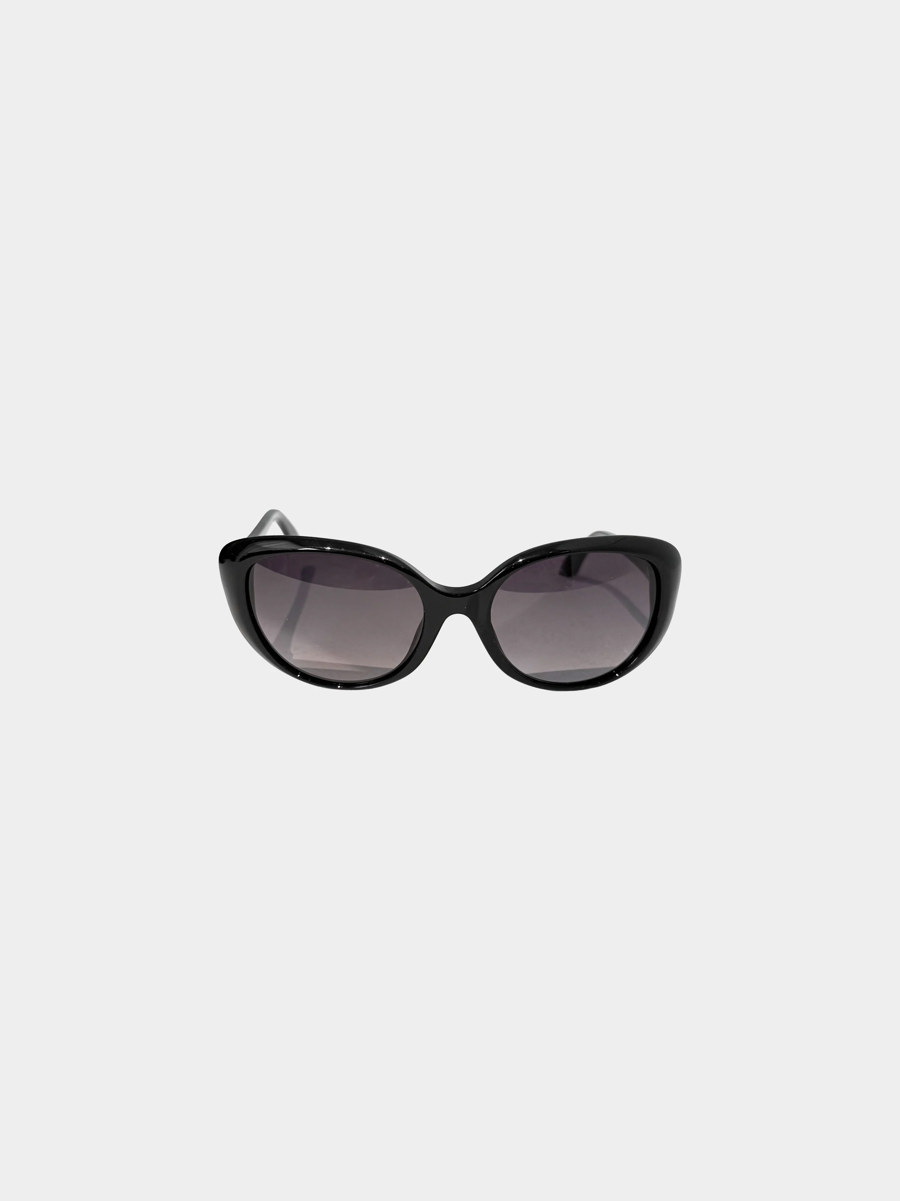 Christian Dior 2000s Black Baby Manege Cat Eye Sunglasses - Image 2