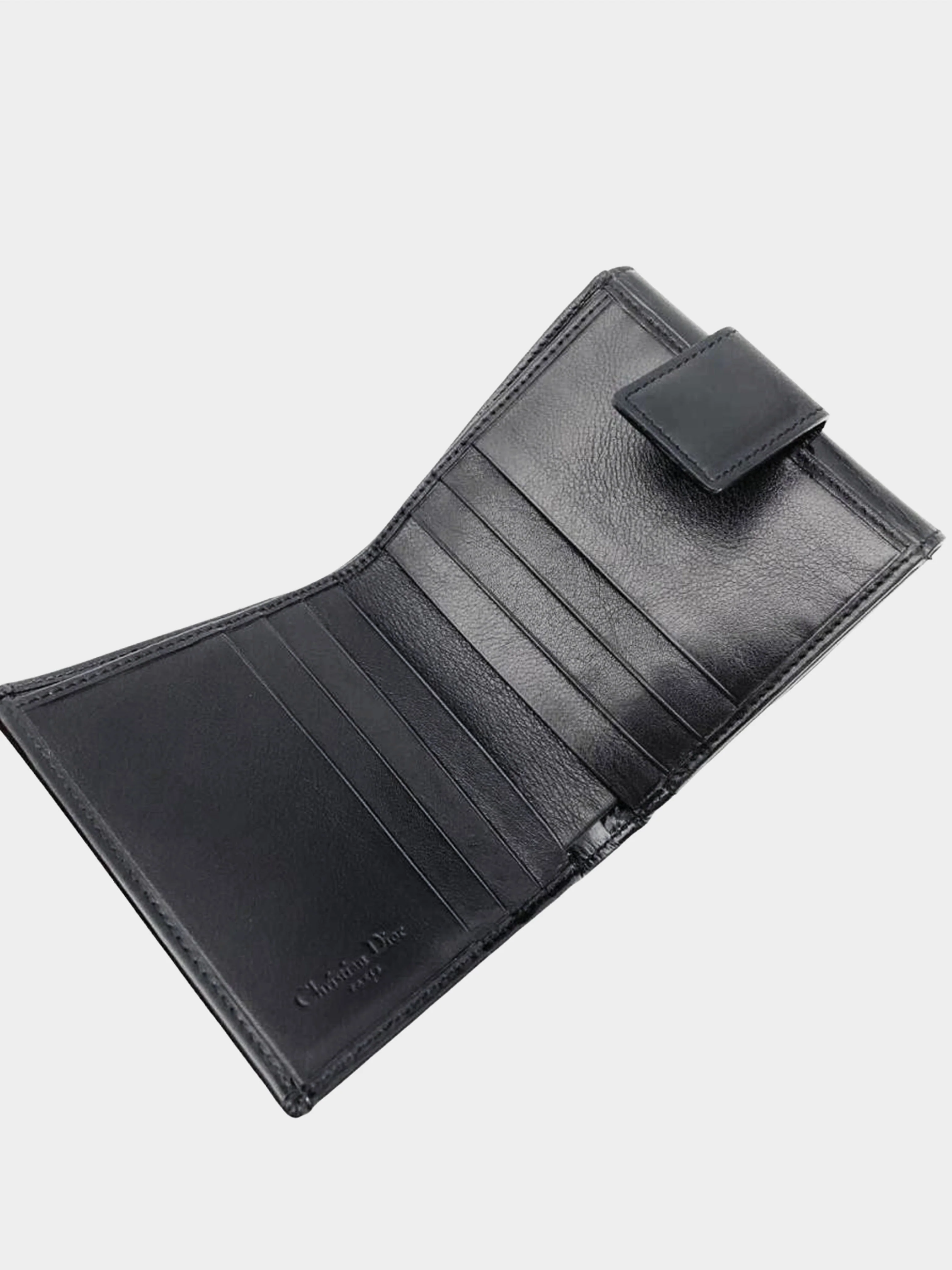 Christian Dior 2000s Hardcore Black Folio Wallet - Image 4