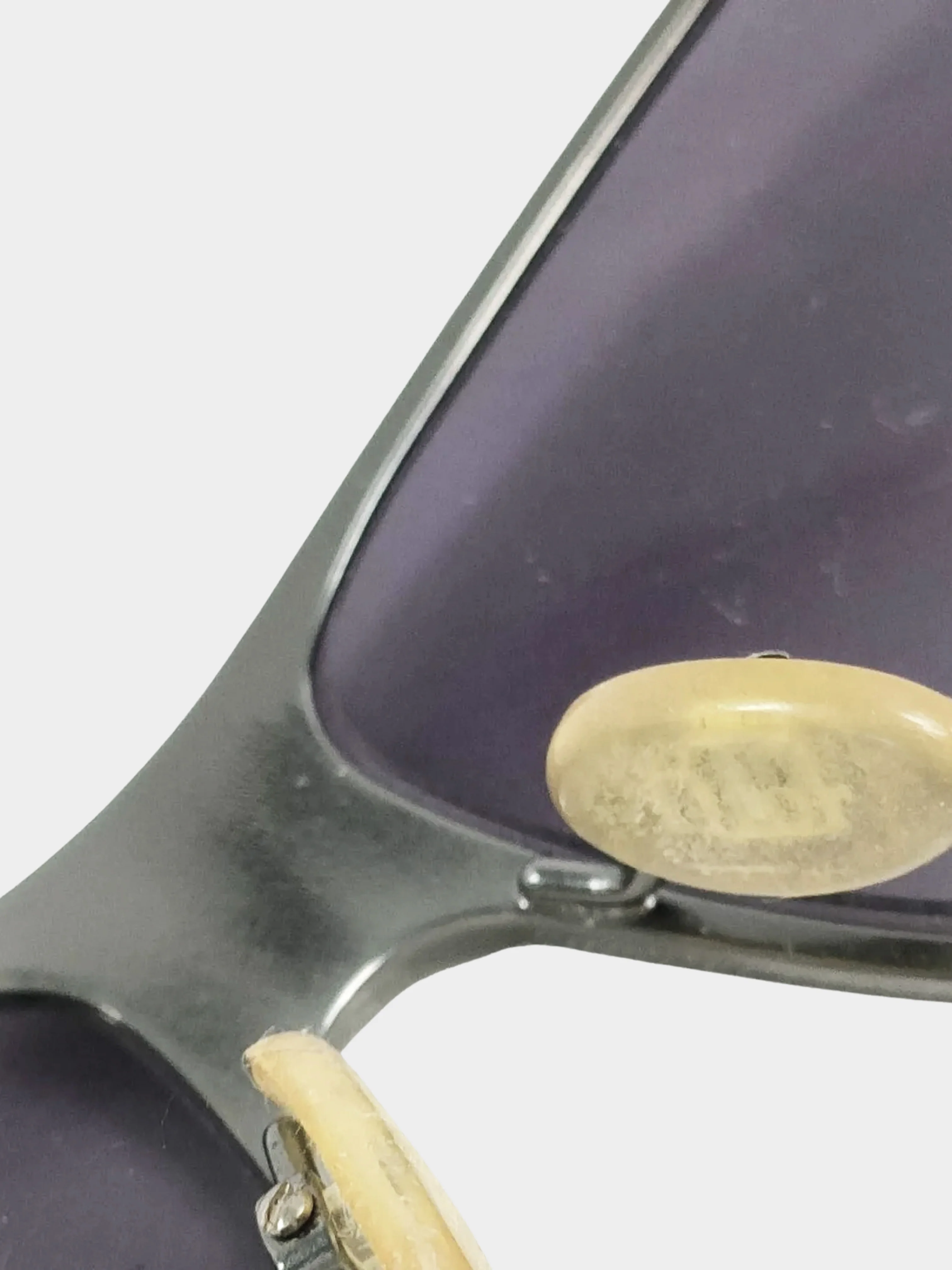 Christian Dior 2000s Black Gradient Logo 1/F Aviator Sunglasses - Image 5