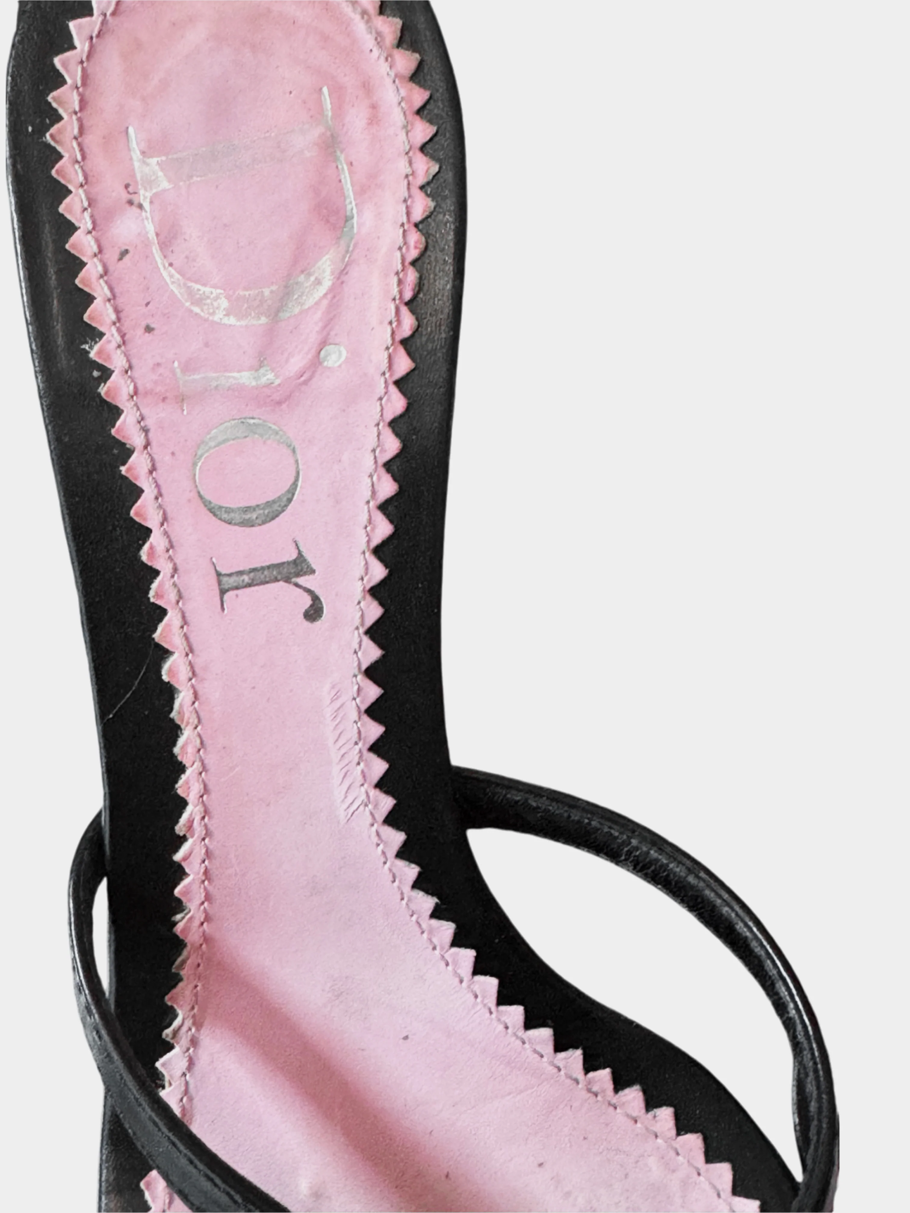 Christian Dior 2000s Black Leather Bow Heels - Image 3