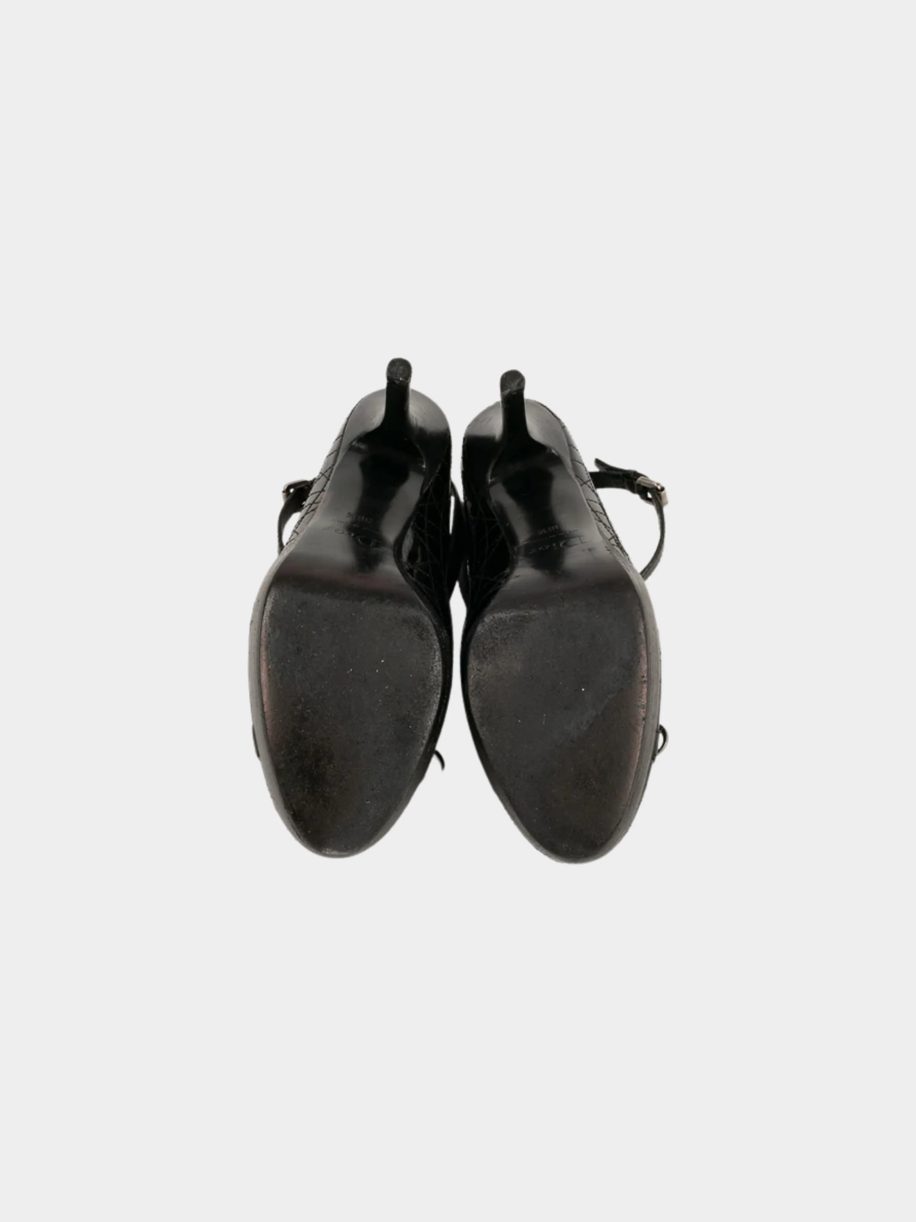 Christian Dior 2000s Black Patent Leather Heels - Image 6