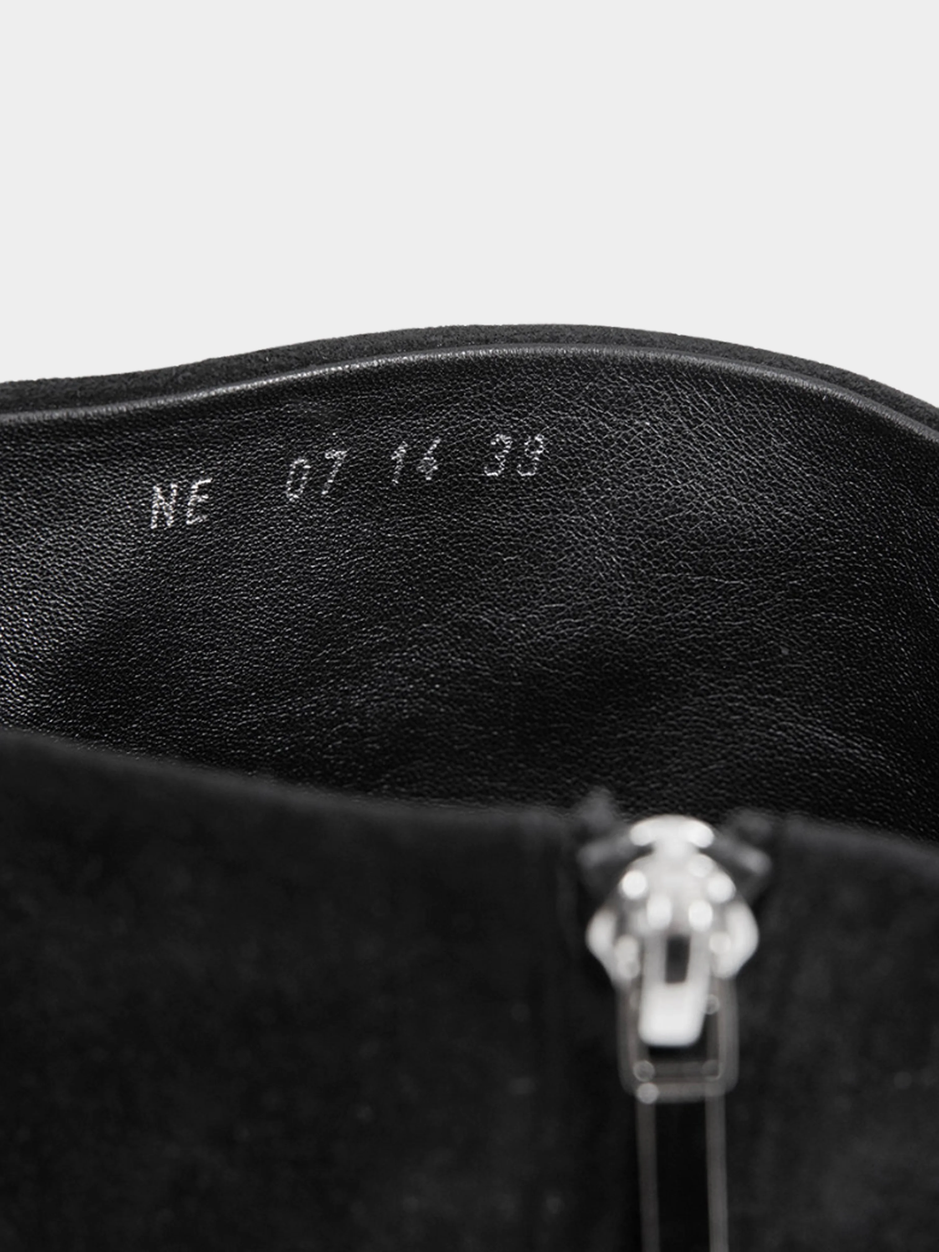 Christian Dior 2000s Black Suede Knee Boots - Image 5